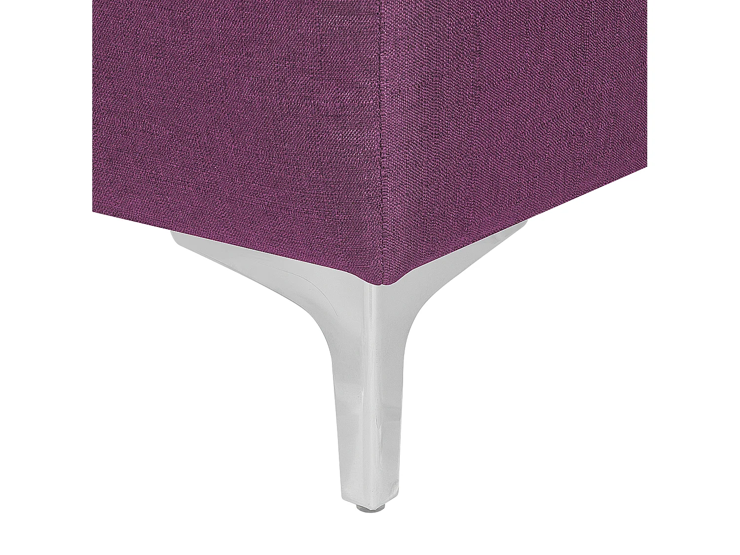 Canapé-lit d'angle modulable 4 places ABERDEEN Tissu Violet avec ottoman Côté droite