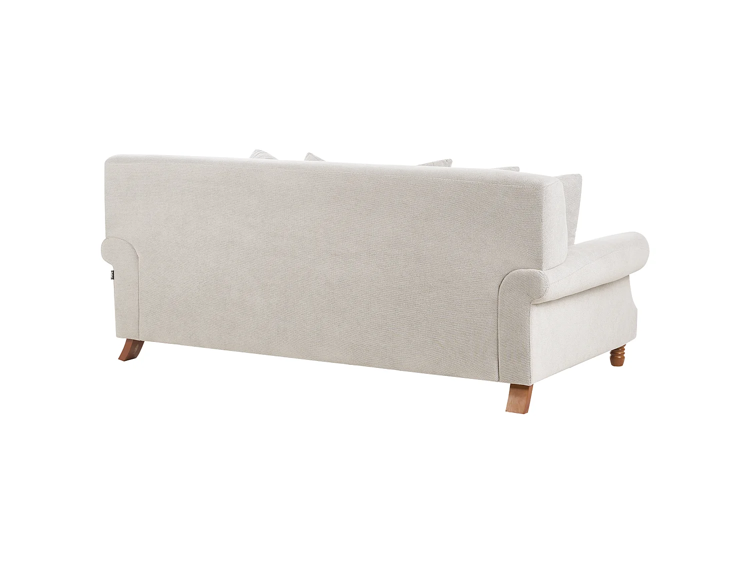 Canapé EIKE Velours Blanc cassé 2 places