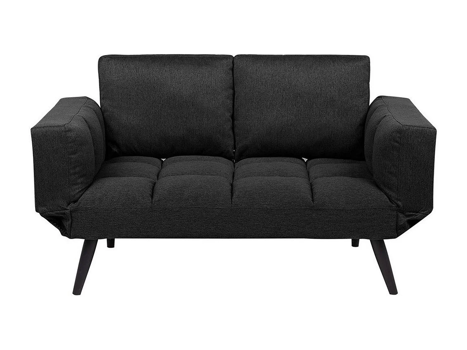 Sofa rozkładana BREKKE Czarny dla 2 osób