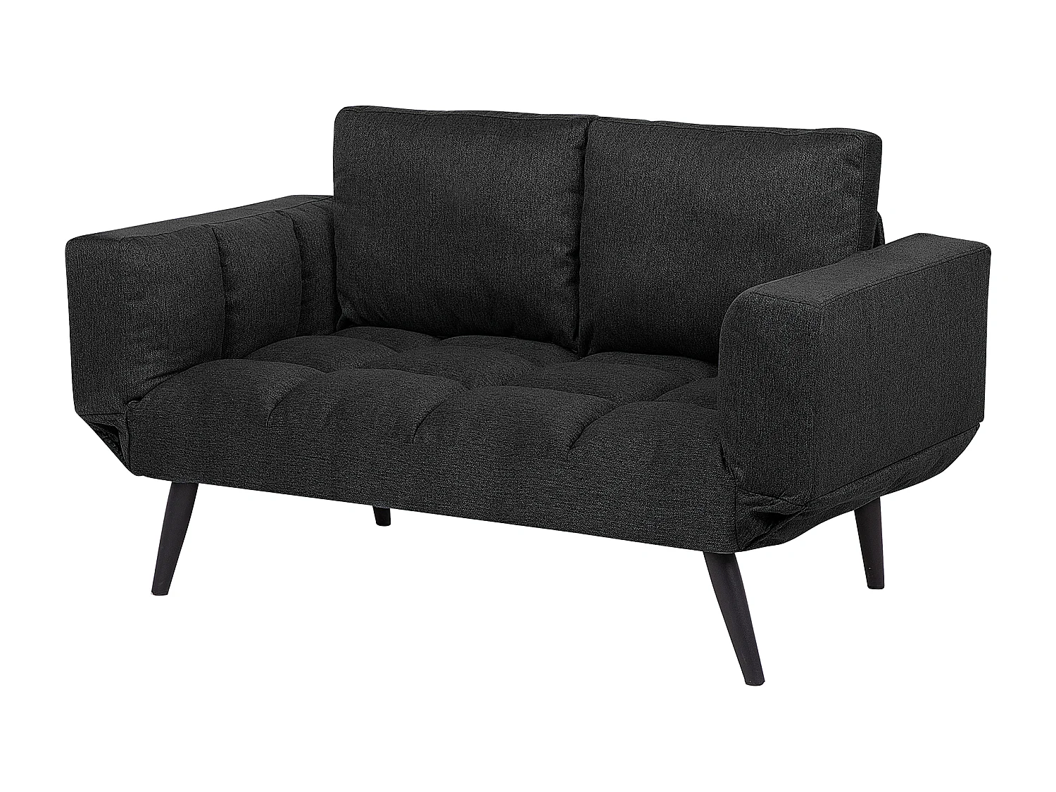 Sofa rozkładana BREKKE Czarny dla 2 osób