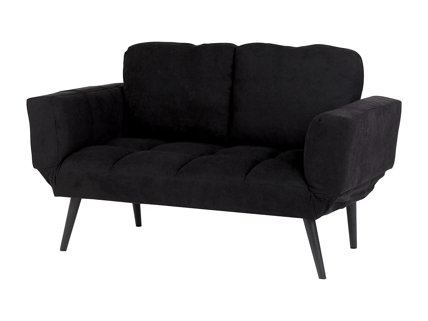 Sofa rozkładana BREKKE Czarny dla 2 osób