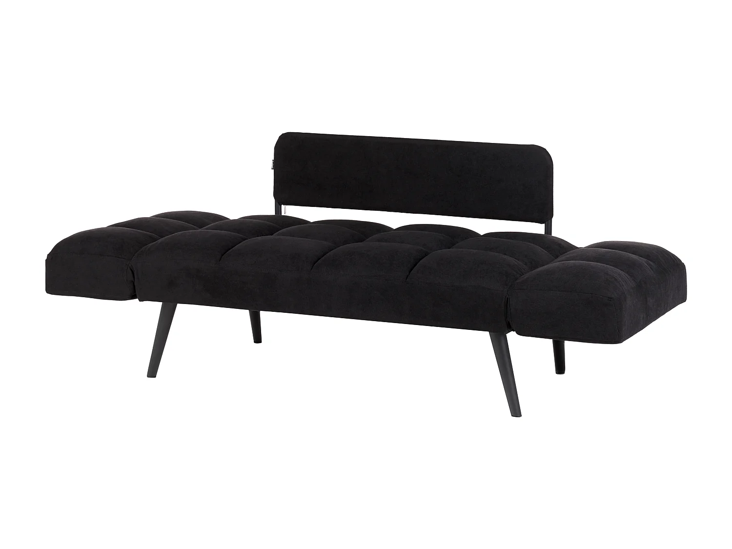 Sofa rozkładana BREKKE Czarny dla 2 osób