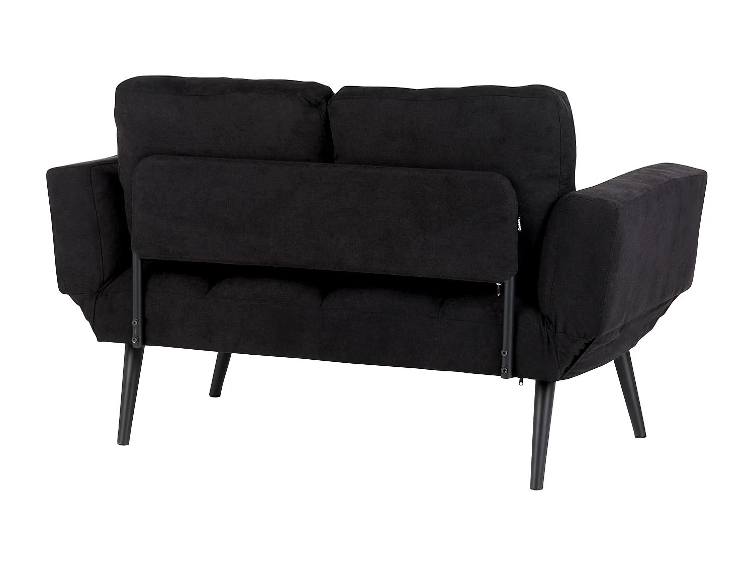 Sofa rozkładana BREKKE Czarny dla 2 osób
