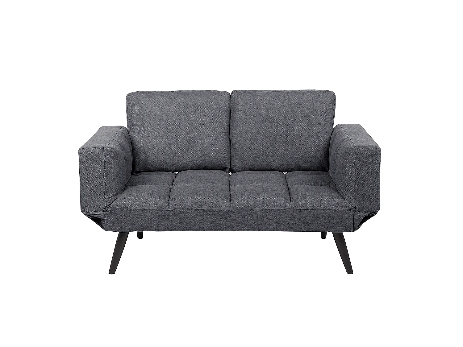 Canapé-lit 2 places BREKKE Tissu Gris foncé