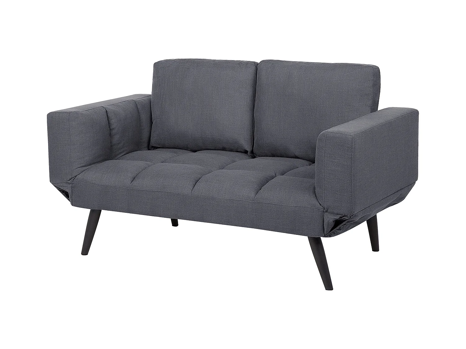 Canapé-lit 2 places BREKKE Tissu Gris foncé
