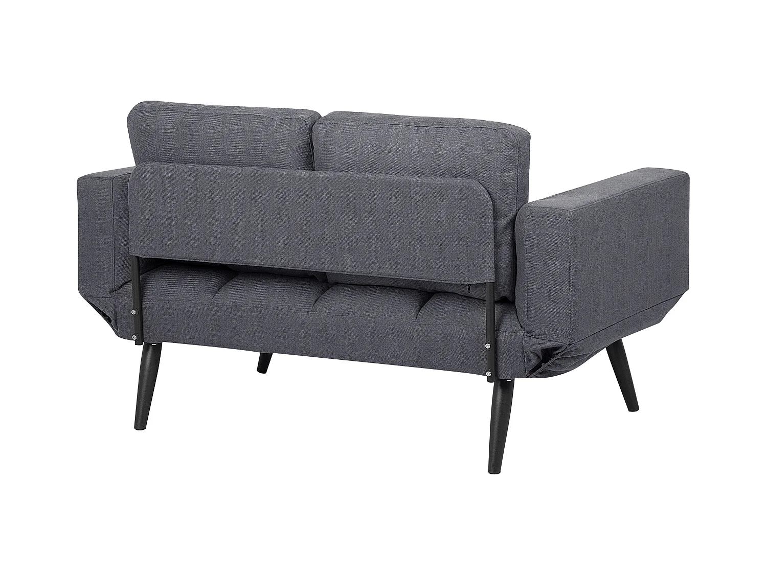 Canapé-lit 2 places BREKKE Tissu Gris foncé
