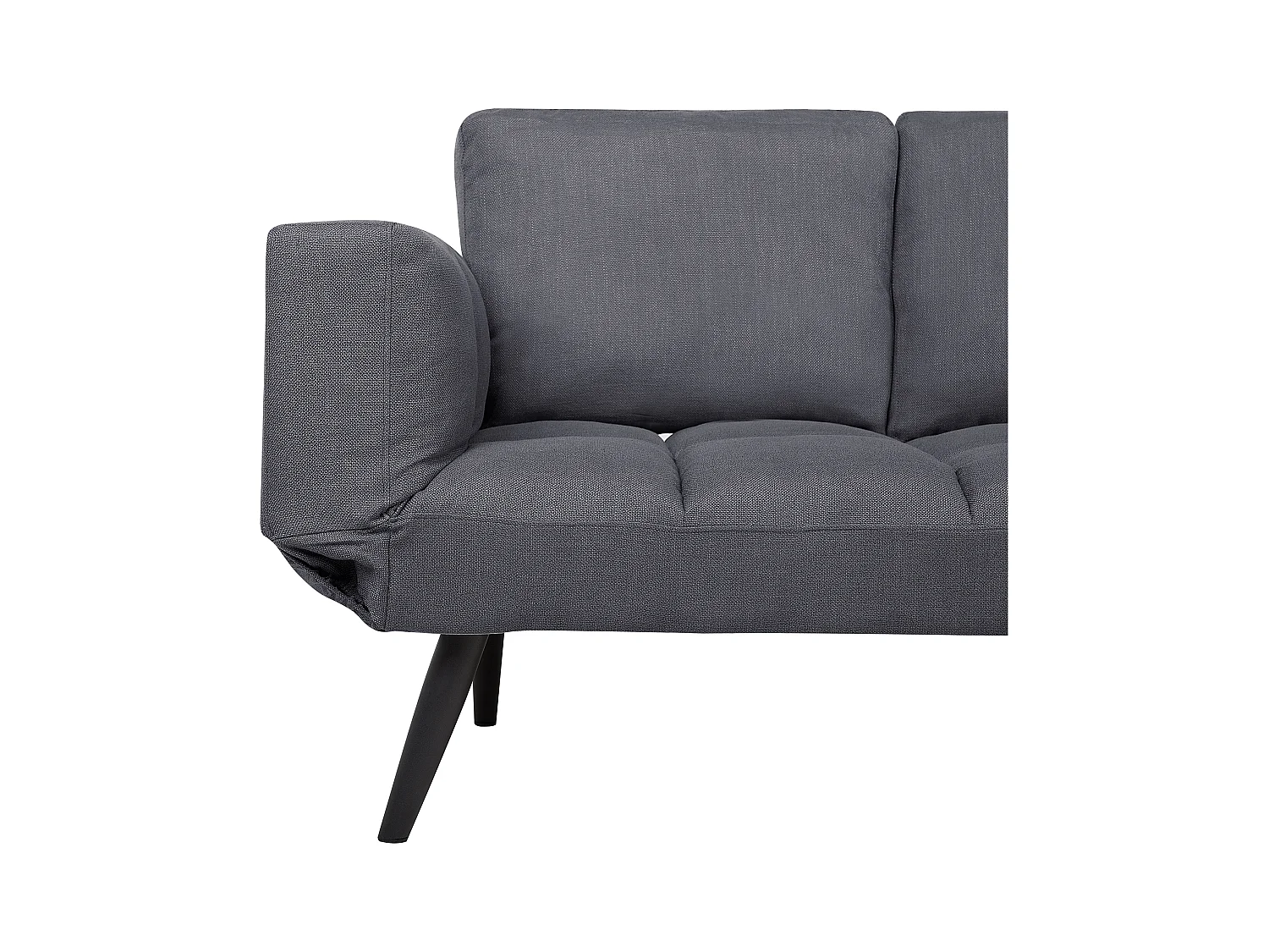 Canapé-lit 2 places BREKKE Tissu Gris foncé