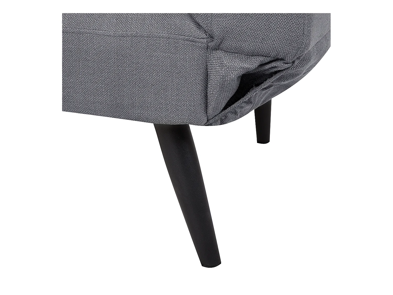 Canapé-lit 2 places BREKKE Tissu Gris foncé