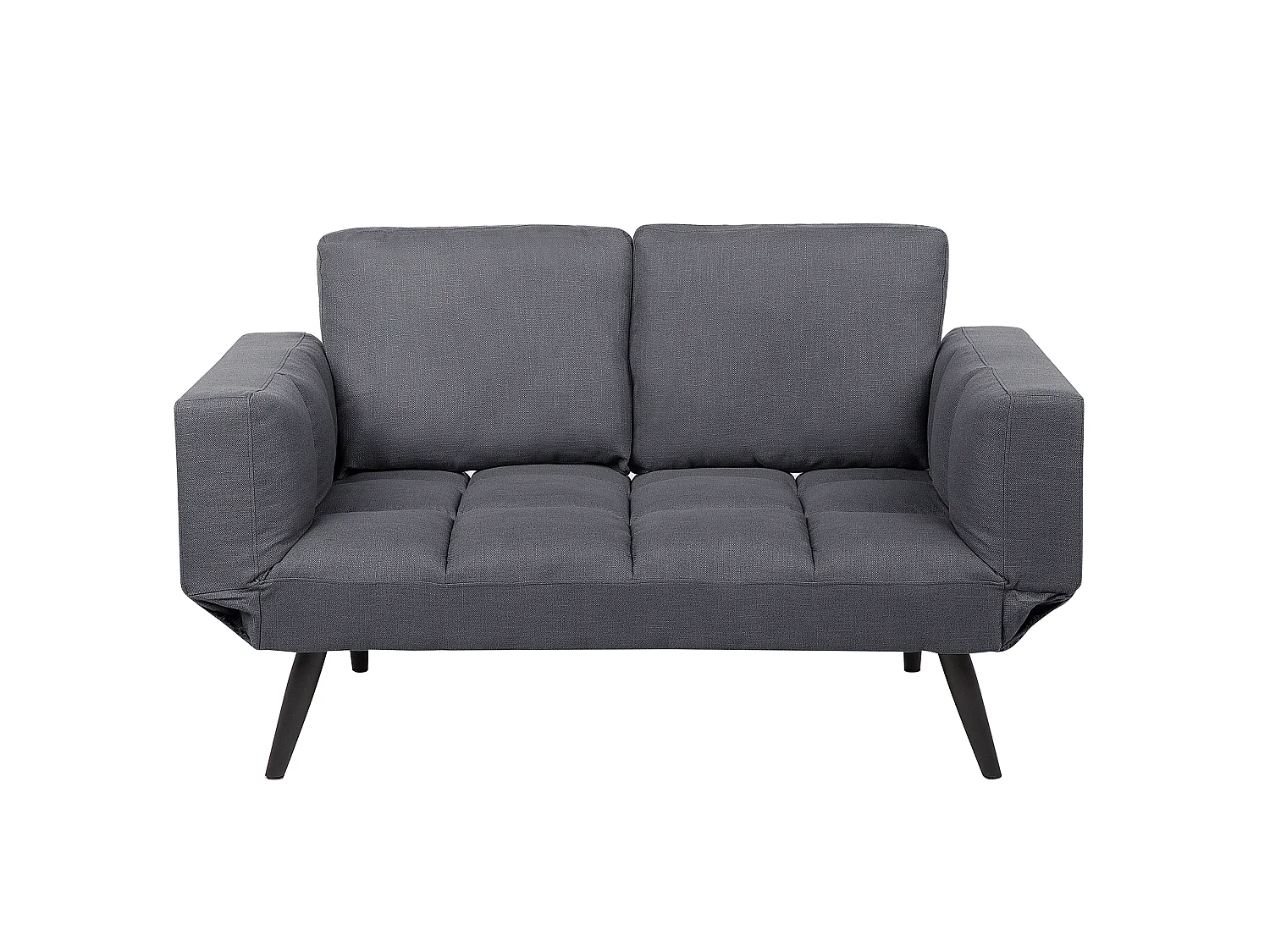 Canapé-lit 2 places BREKKE Tissu Gris foncé