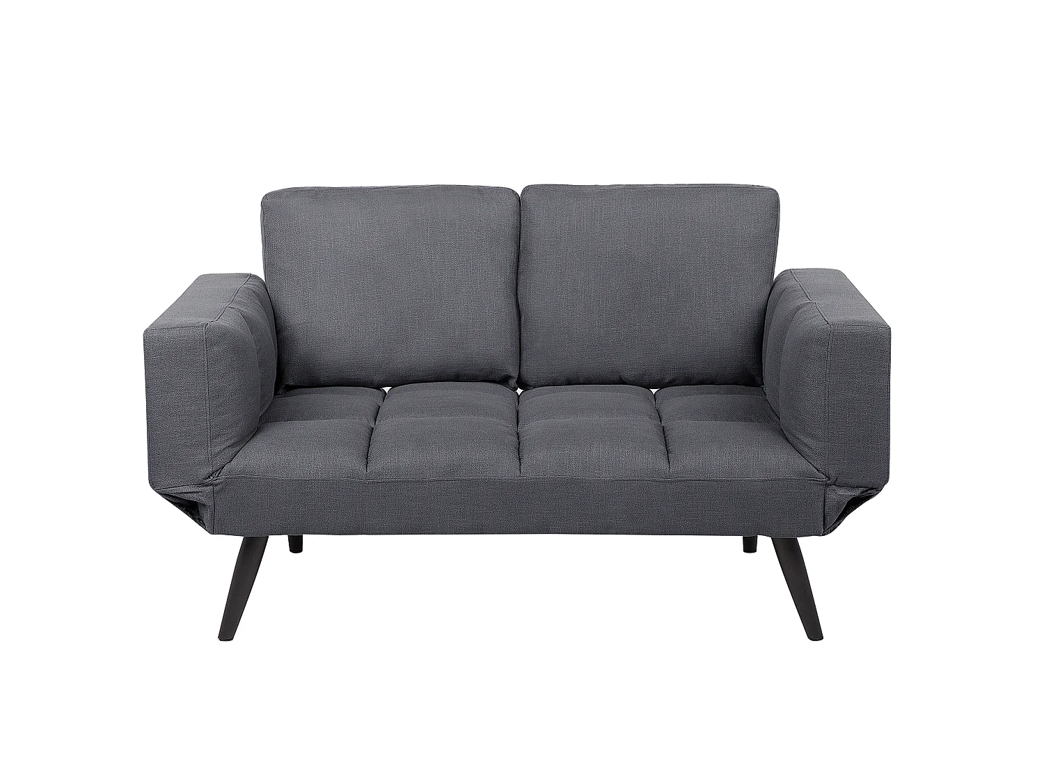 Sofa rozkładana BREKKE Ciemnoszary dla 2 osób