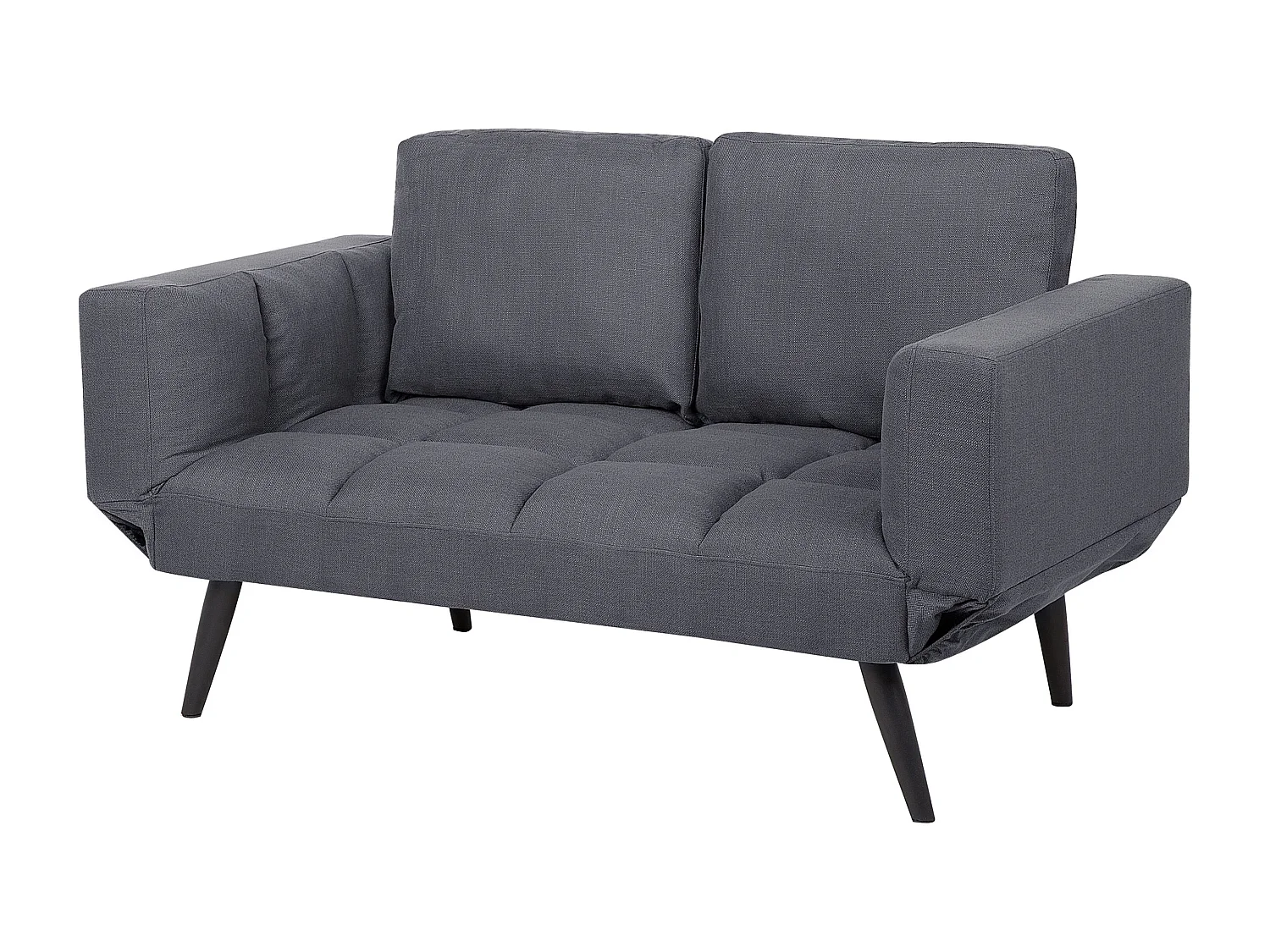 Sofa rozkładana BREKKE Ciemnoszary dla 2 osób