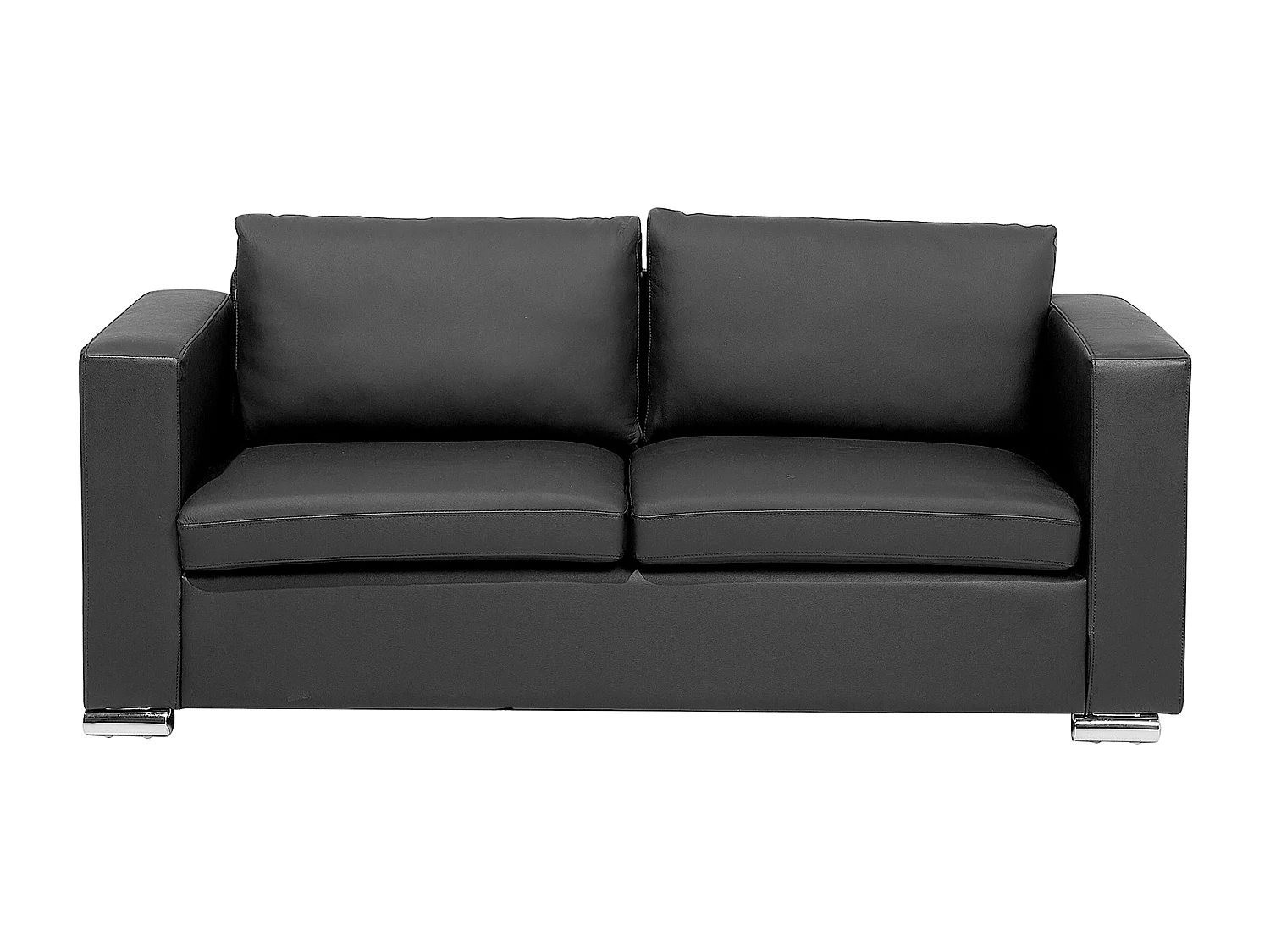 Canapé 3 places HELSINKI Cuir Noir