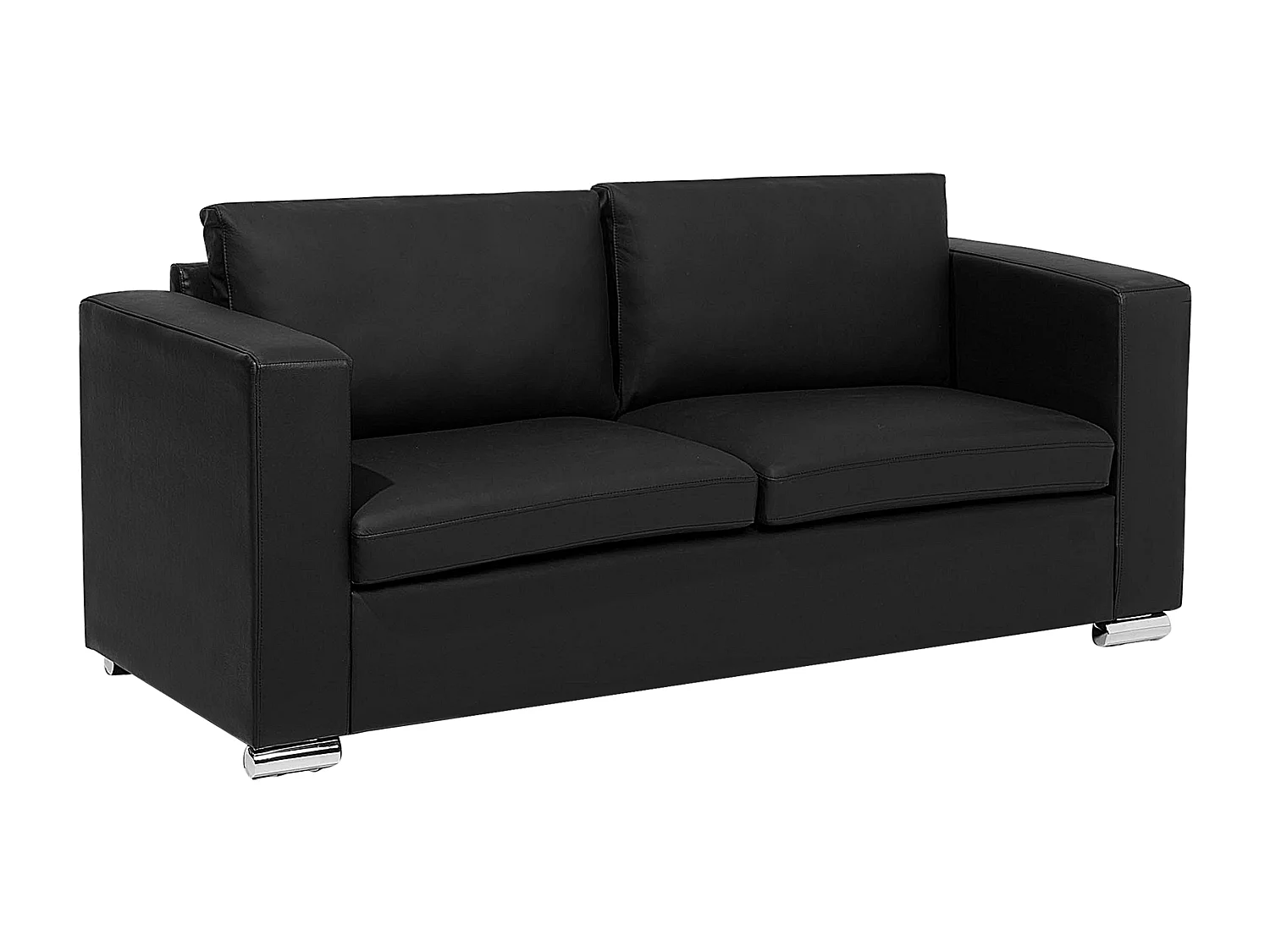 Canapé 3 places HELSINKI Cuir Noir