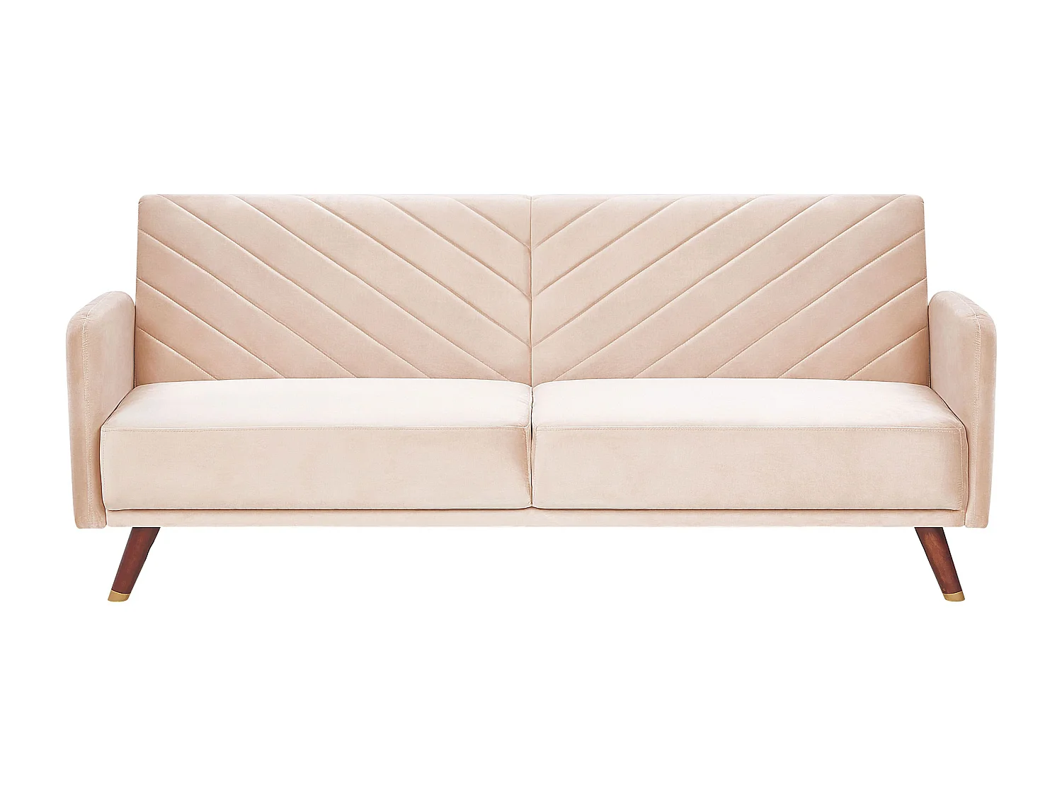 Canapé-lit 3 places SENJA Velours Beige