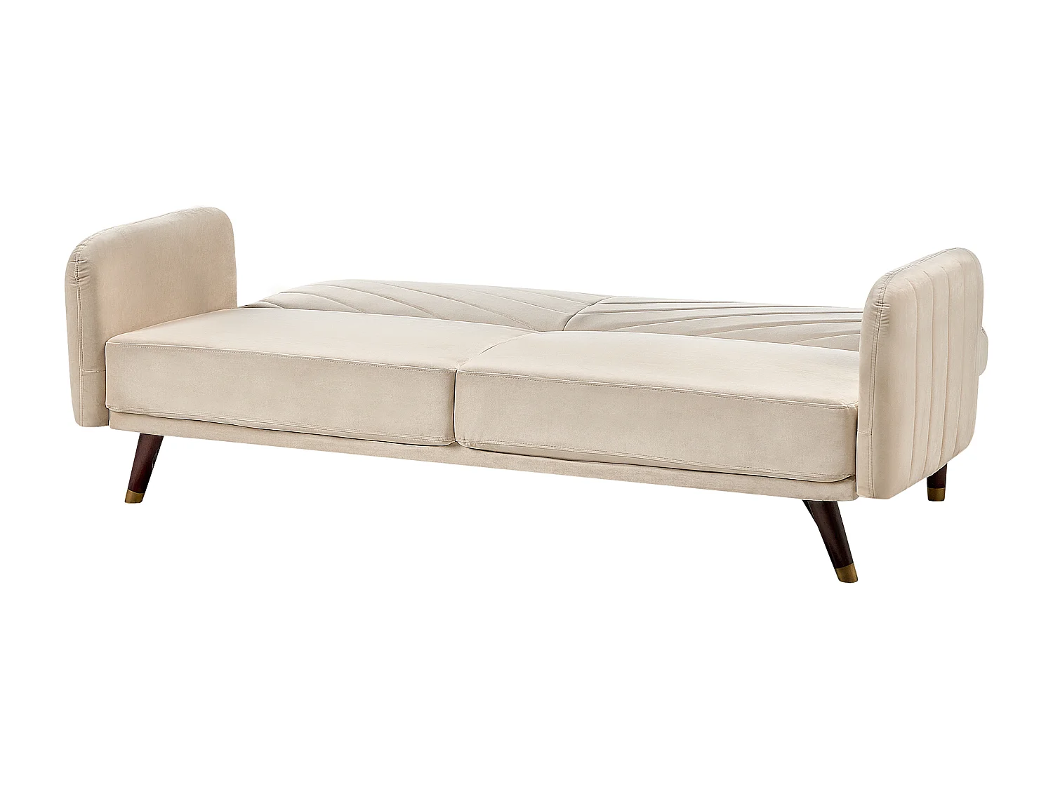 Canapé-lit 3 places SENJA Velours Beige