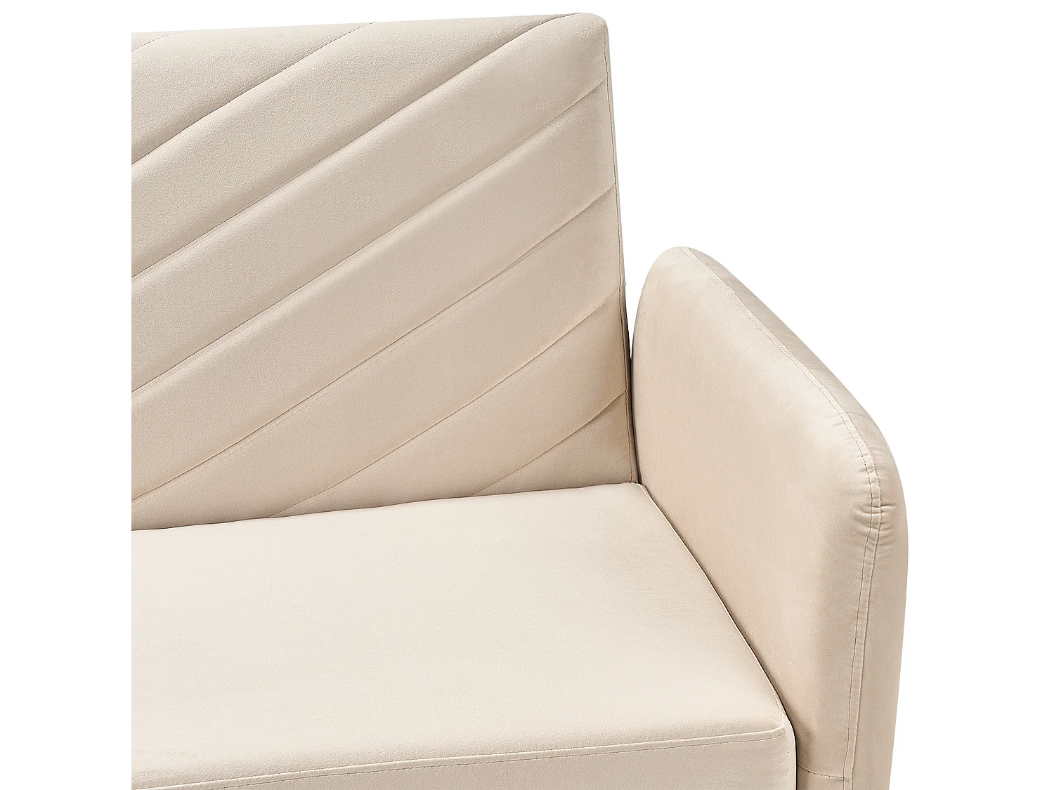 Canapé-lit 3 places SENJA Velours Beige