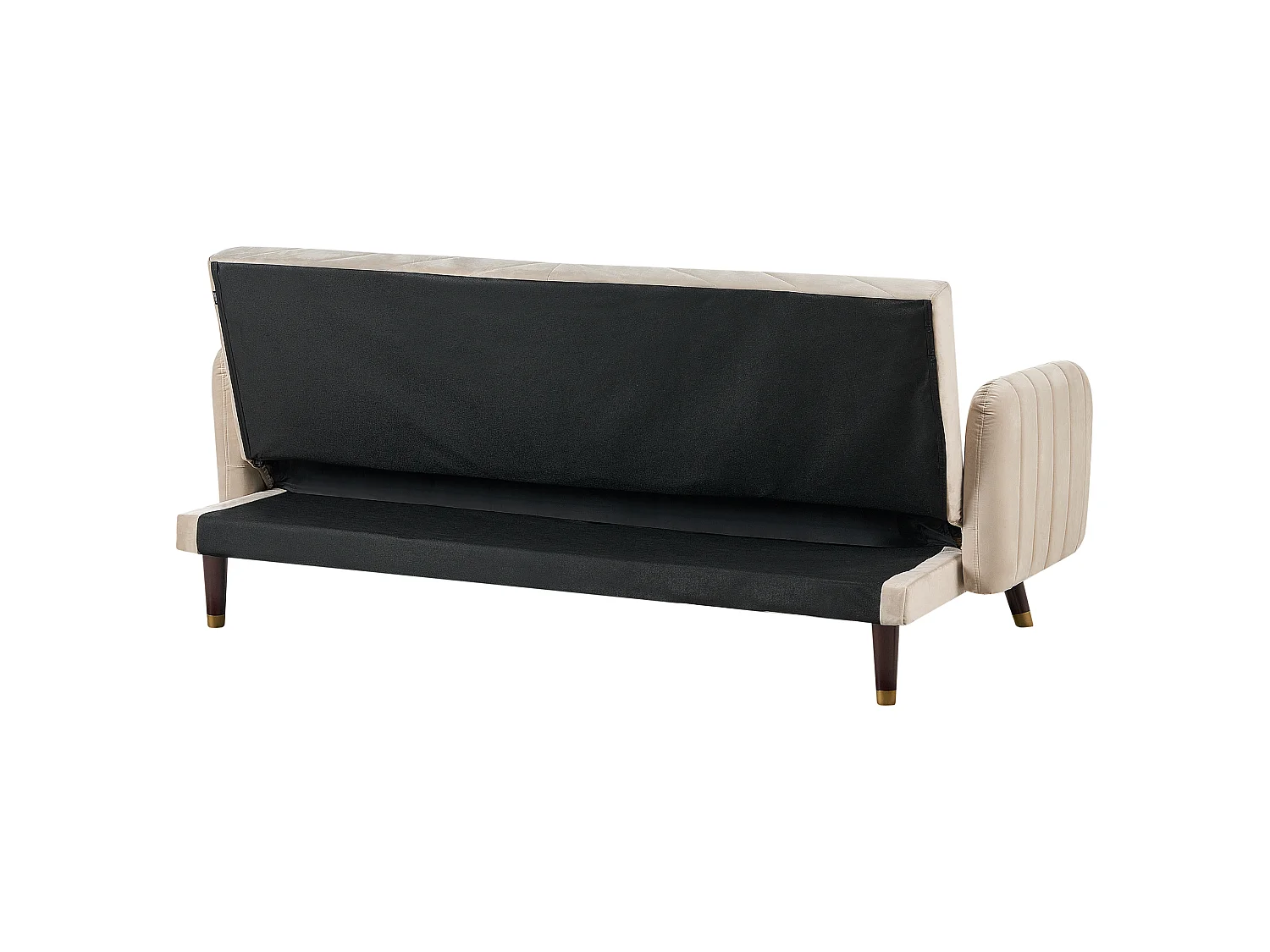 Sofá cama SENJA Terciopelo Beige 3 plazas