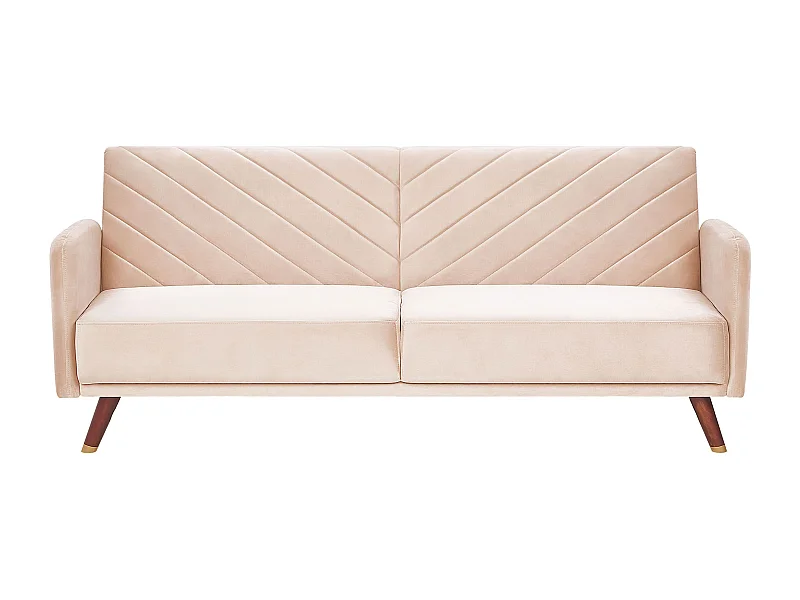 Canapé-lit 3 places SENJA Velours Beige