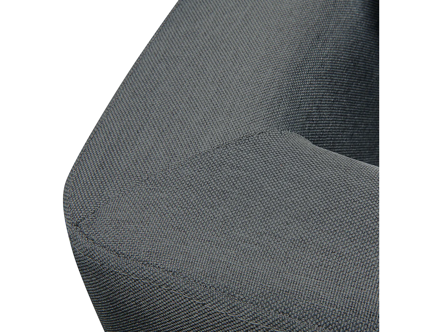 Hoekbank STOCKHOLM Stof Donkergrijs 6-zitter Rechterzijde