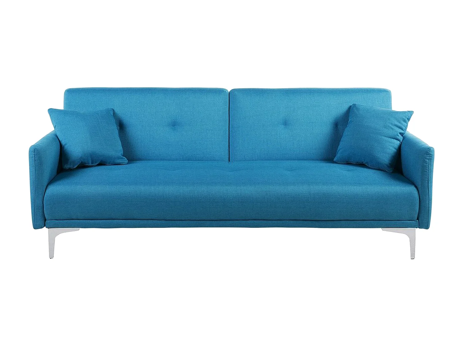 Sofá-cama LUCAN Tecido Azul turquesa 3 lugares