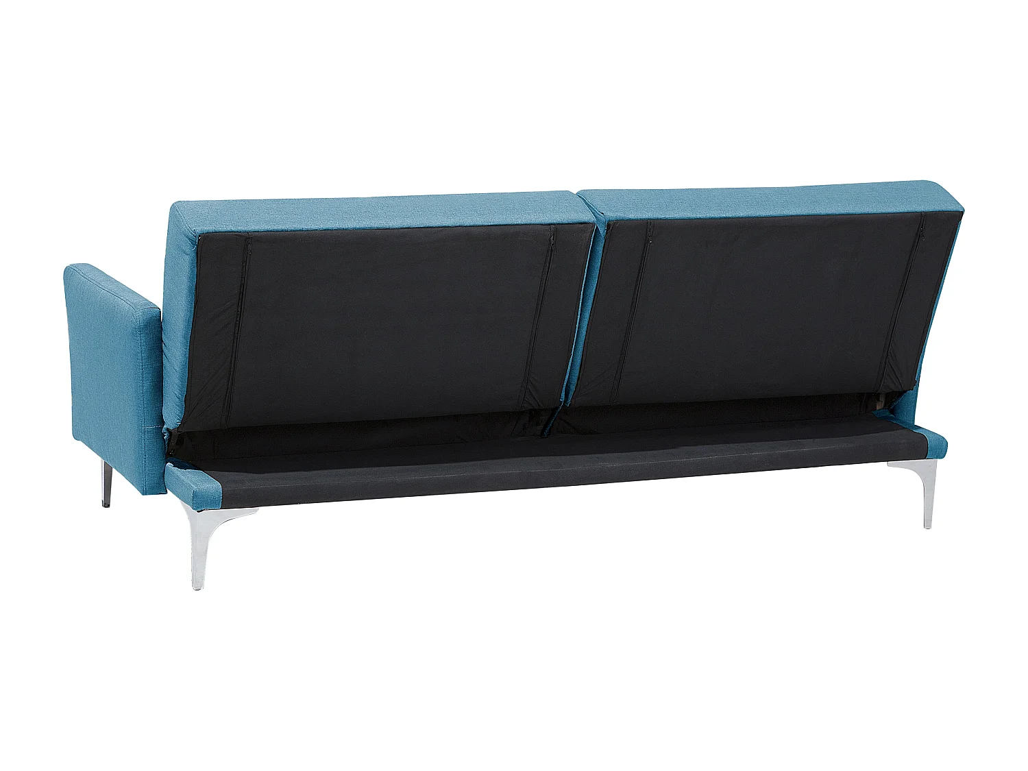 Slaapbank LUCAN Stof Zeeblauw 3-zitter