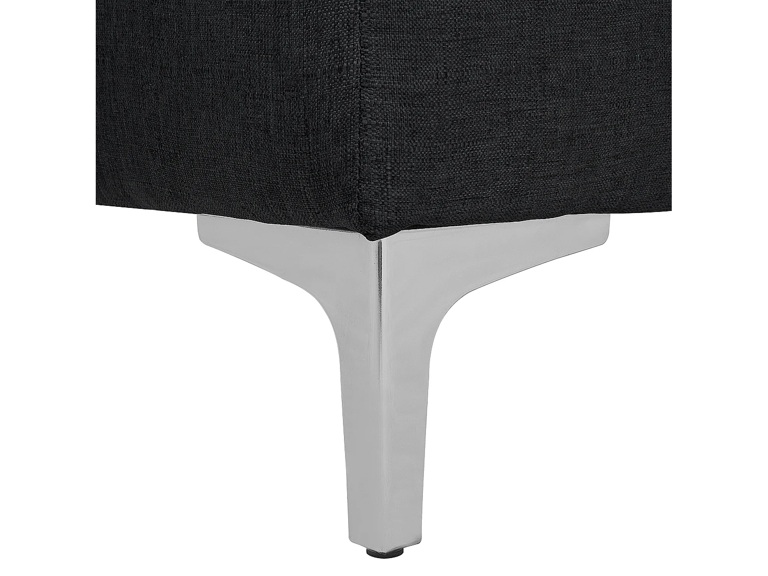 Canapé Angle à gauche Convertible en Tissu Gris Graphite Dossier Réglable Aberdeen