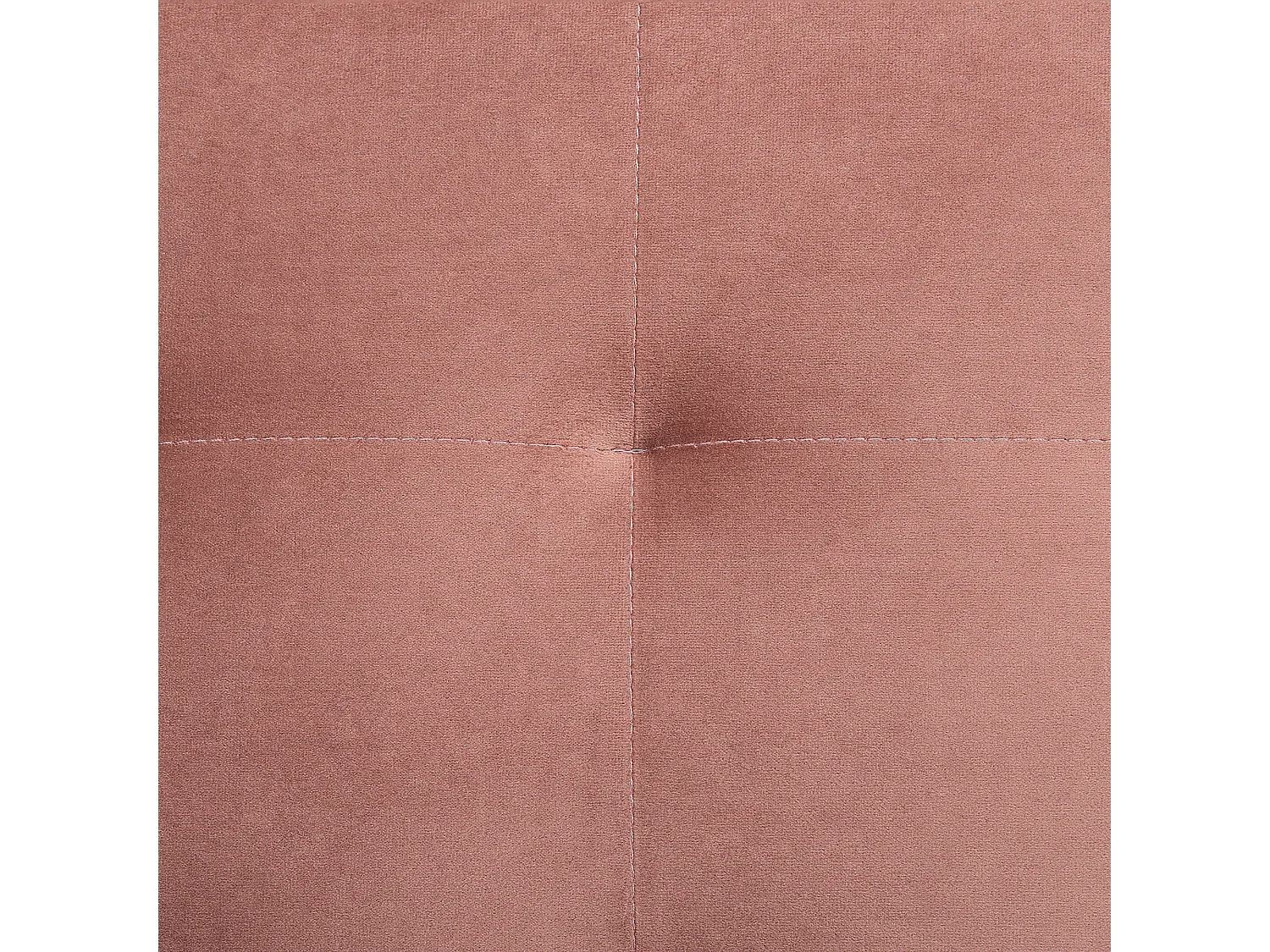 Sofá-cama de canto modular ABERDEEN Veludo Rosa com repousa-pés 4 lugares à direita