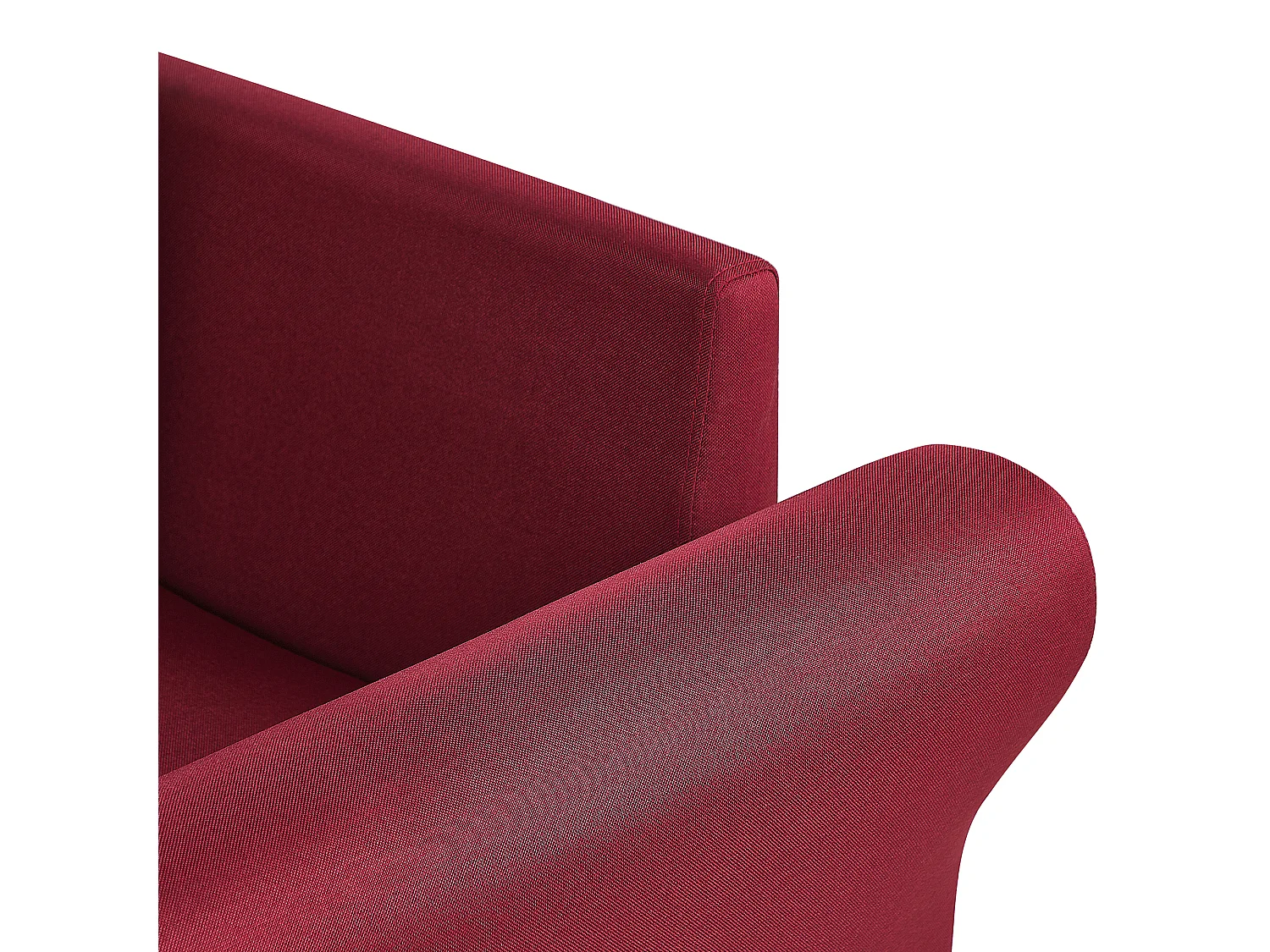 Hoekbank VIKNA Stof Donkerrood 3-zitter Rechterzijde