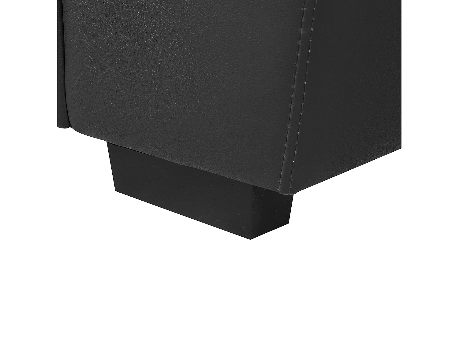 Canapé 2 places VOGAR Cuir PU Noir