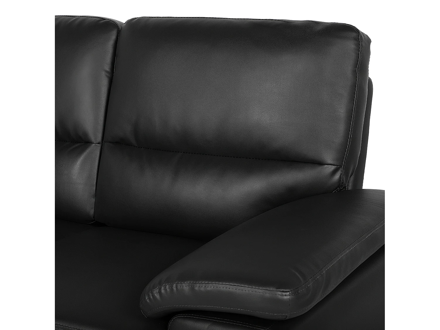 Bank VOGAR Kunstleer Zwart 2-zitter