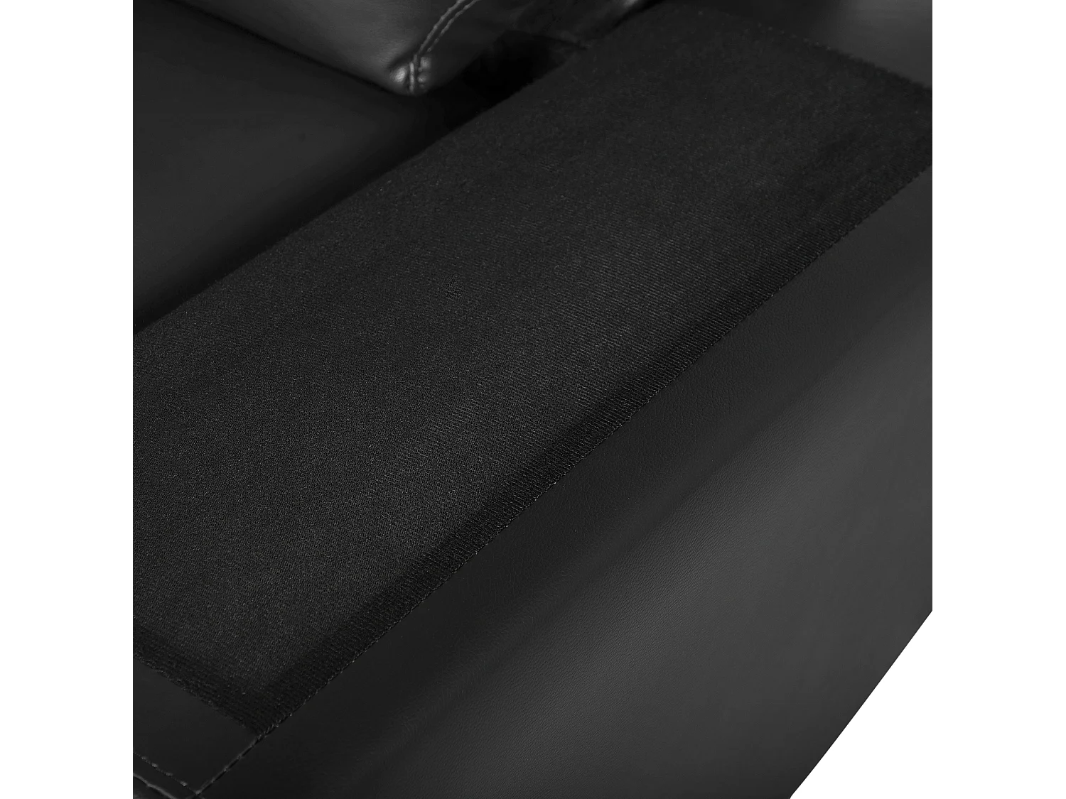 Bank VOGAR Kunstleer Zwart 2-zitter