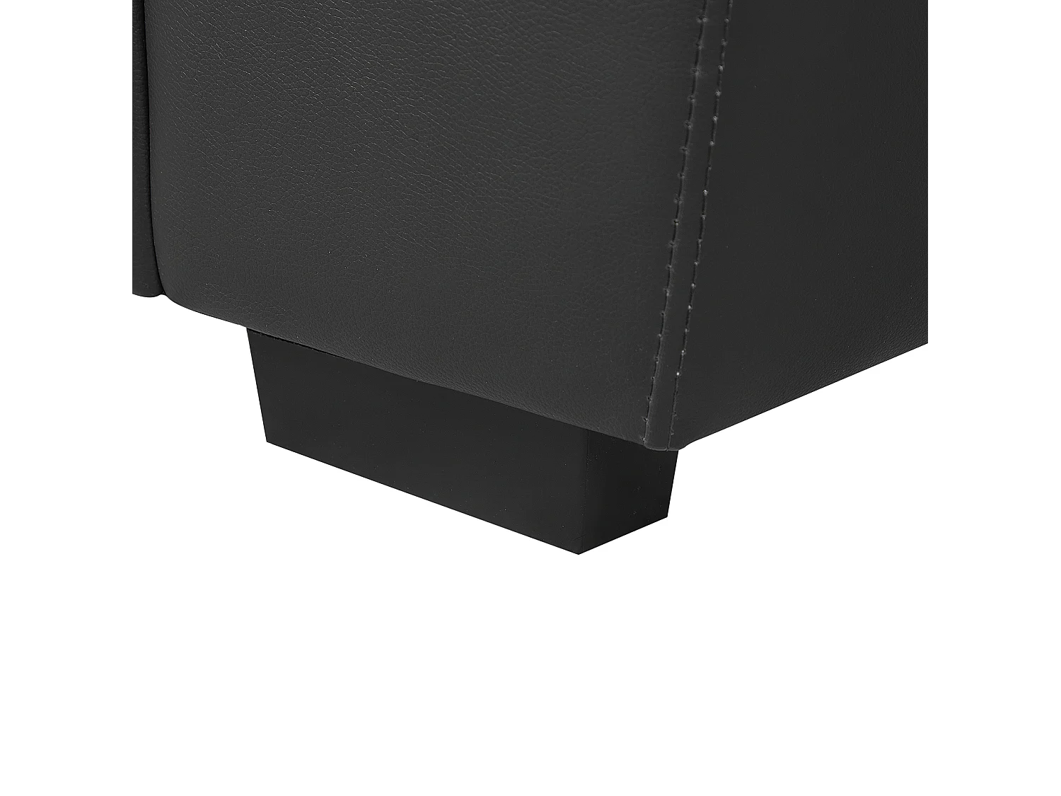 Bank VOGAR Kunstleer Zwart 2-zitter