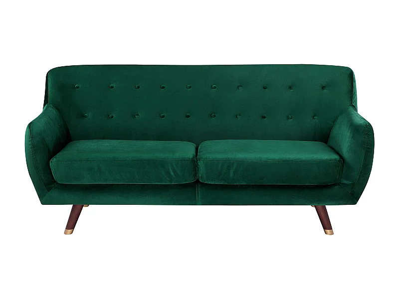 Canapé 3 places BODO Velours Vert émeraude