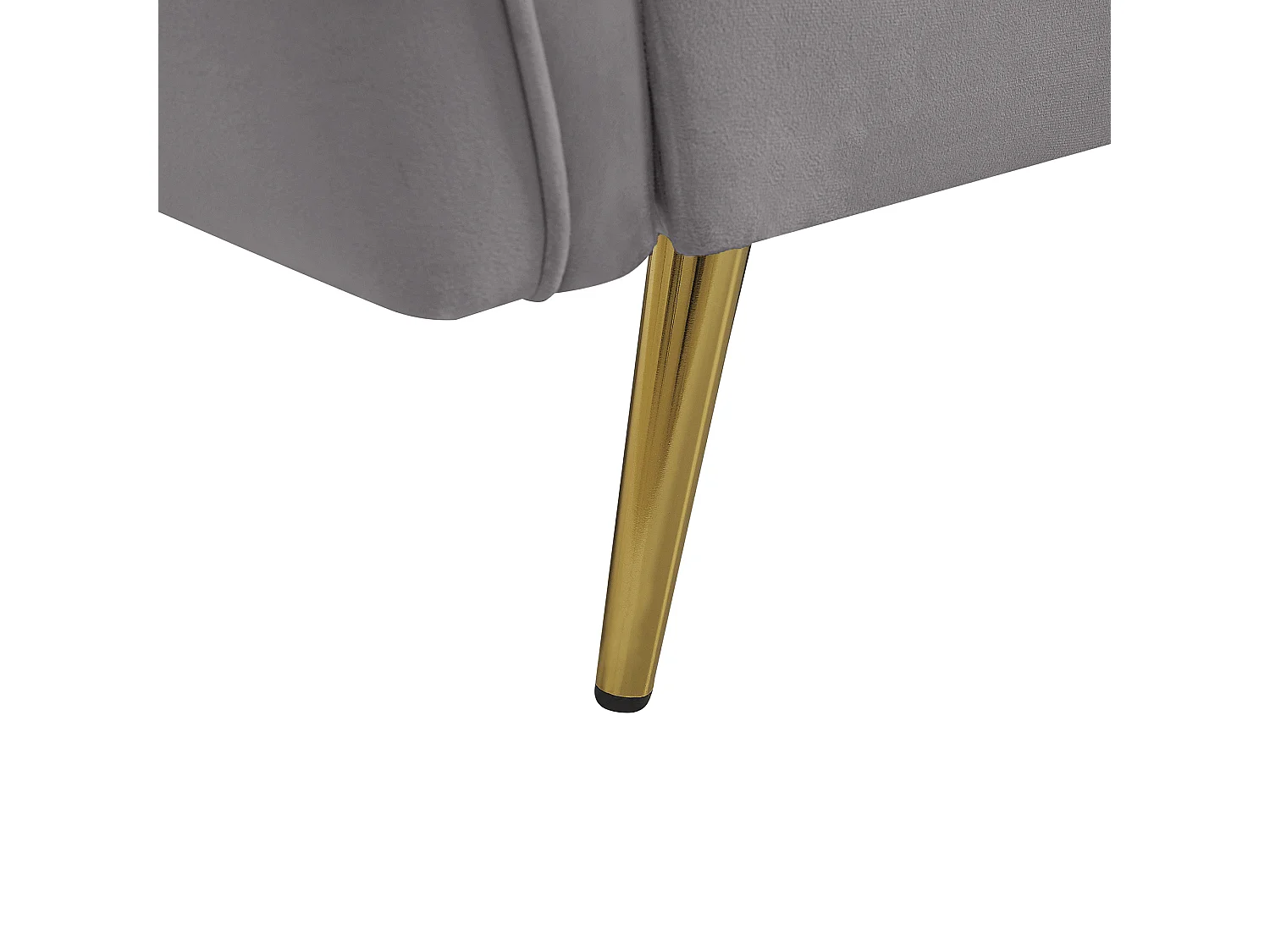 Bank FREDERICA Fluweel Grijs 3-zitter