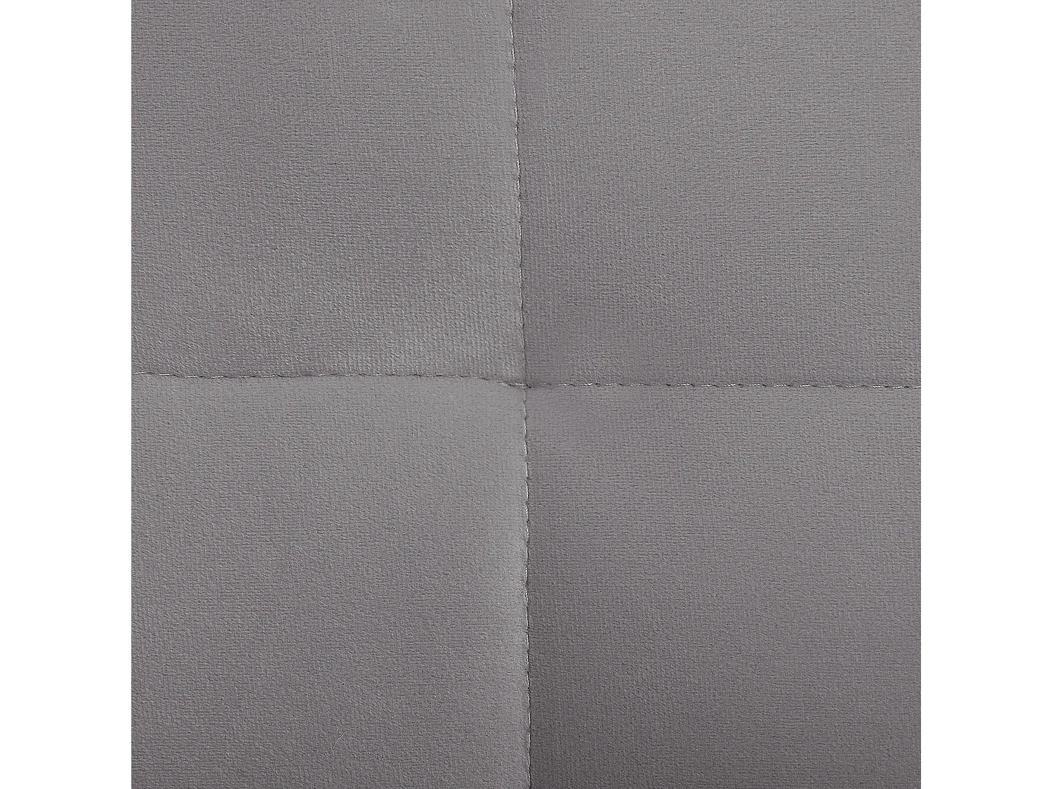 3-Sitzer Sofa Samtstoff grau mit 2 Dekokissen Metallbeine Glamour Look Frederica