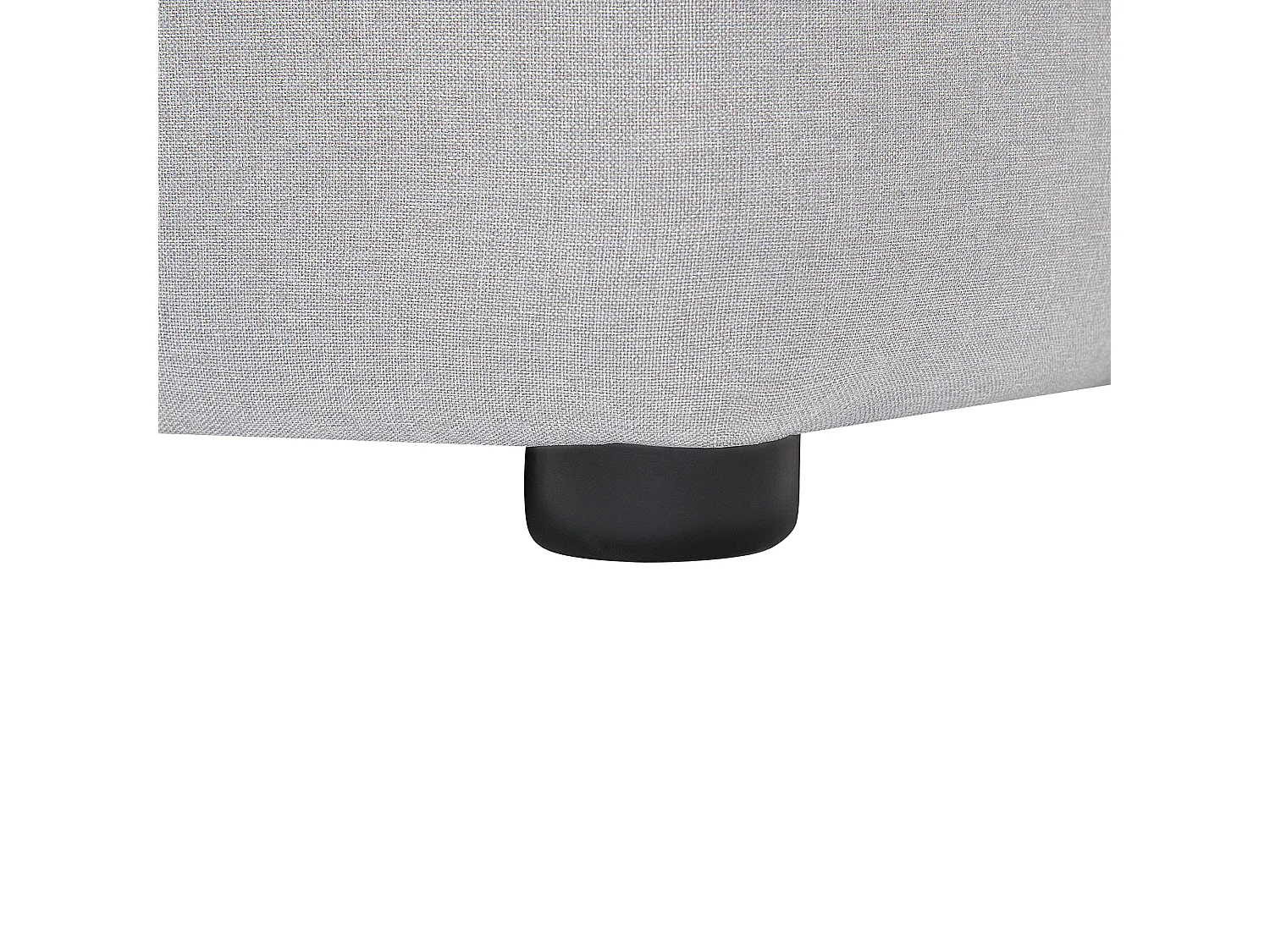 Canapé angle en tissu gris clair 3 places DOLVA