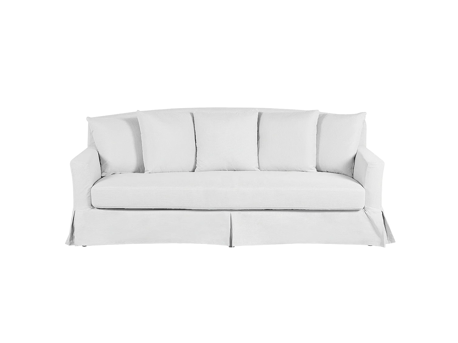 Canapé 3 places GILJA Tissu Gris clair