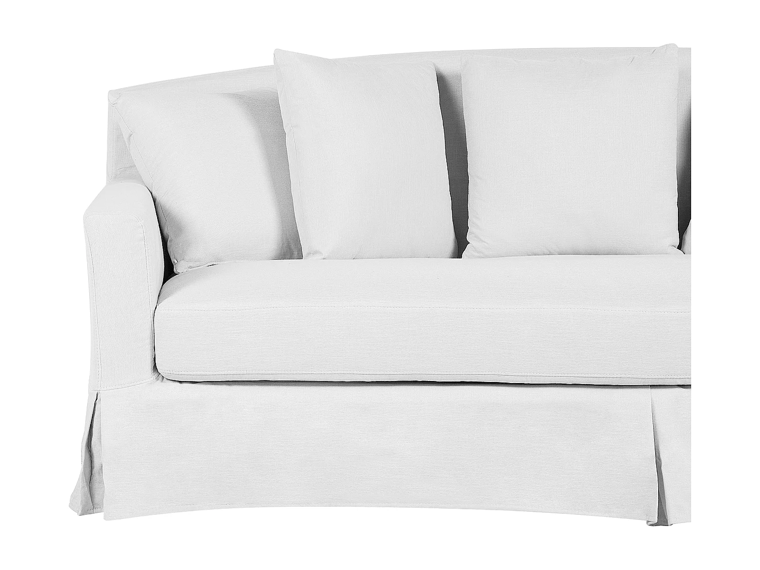 Canapé 3 places GILJA Tissu Gris clair