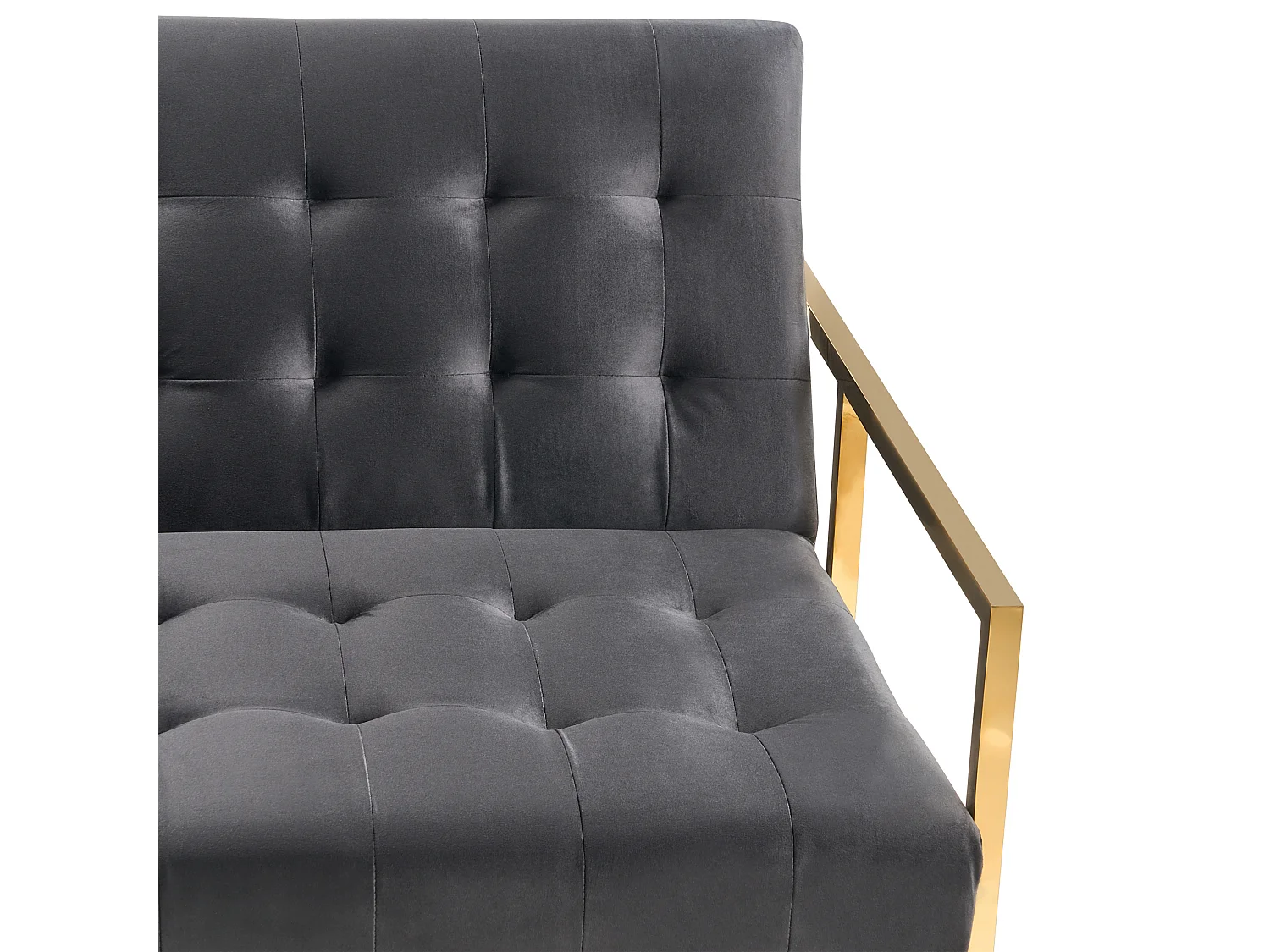 Divano letto MARSTAL Velluto Nero 3 posti