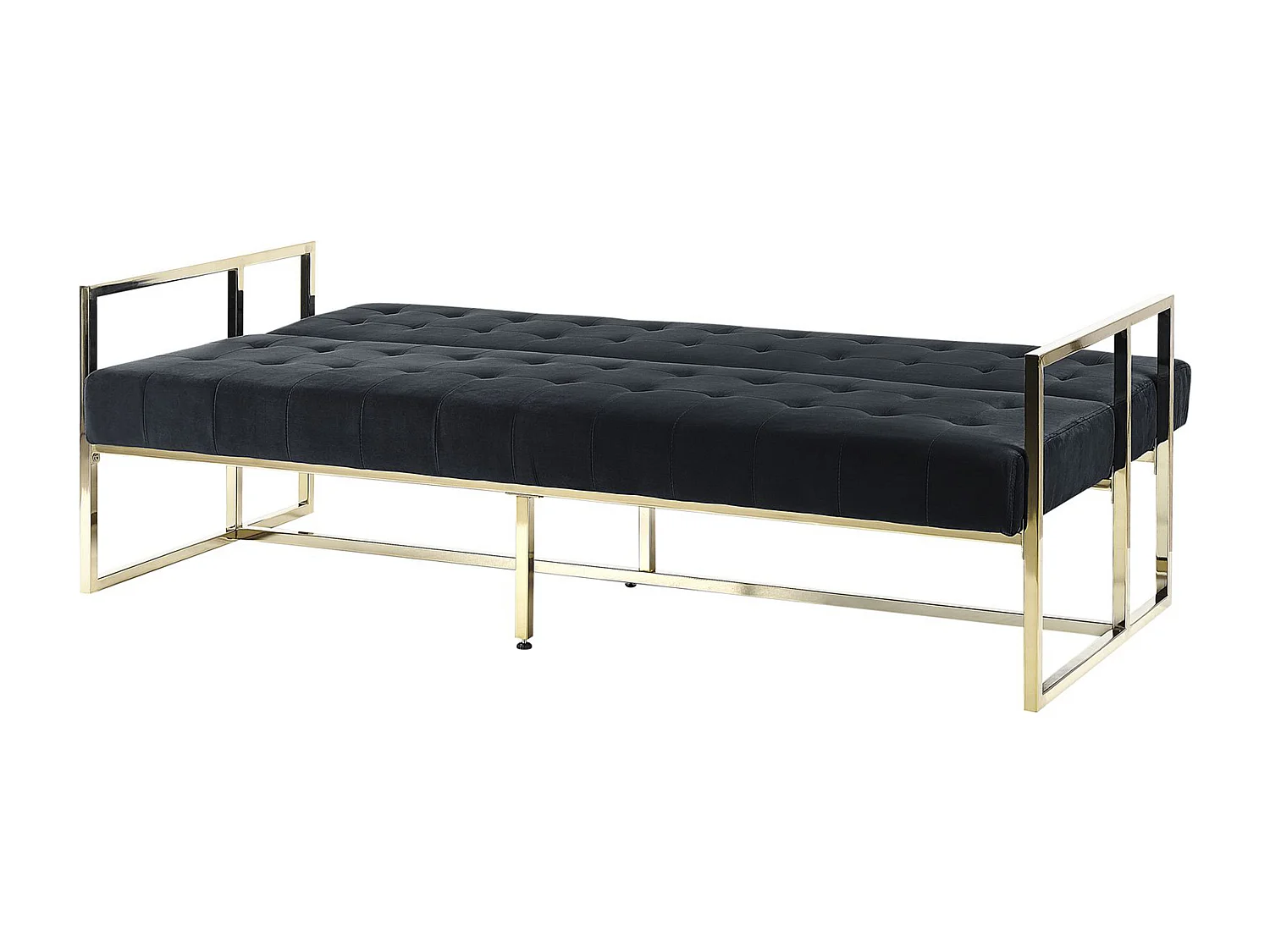 Divano letto MARSTAL Velluto Nero 3 posti