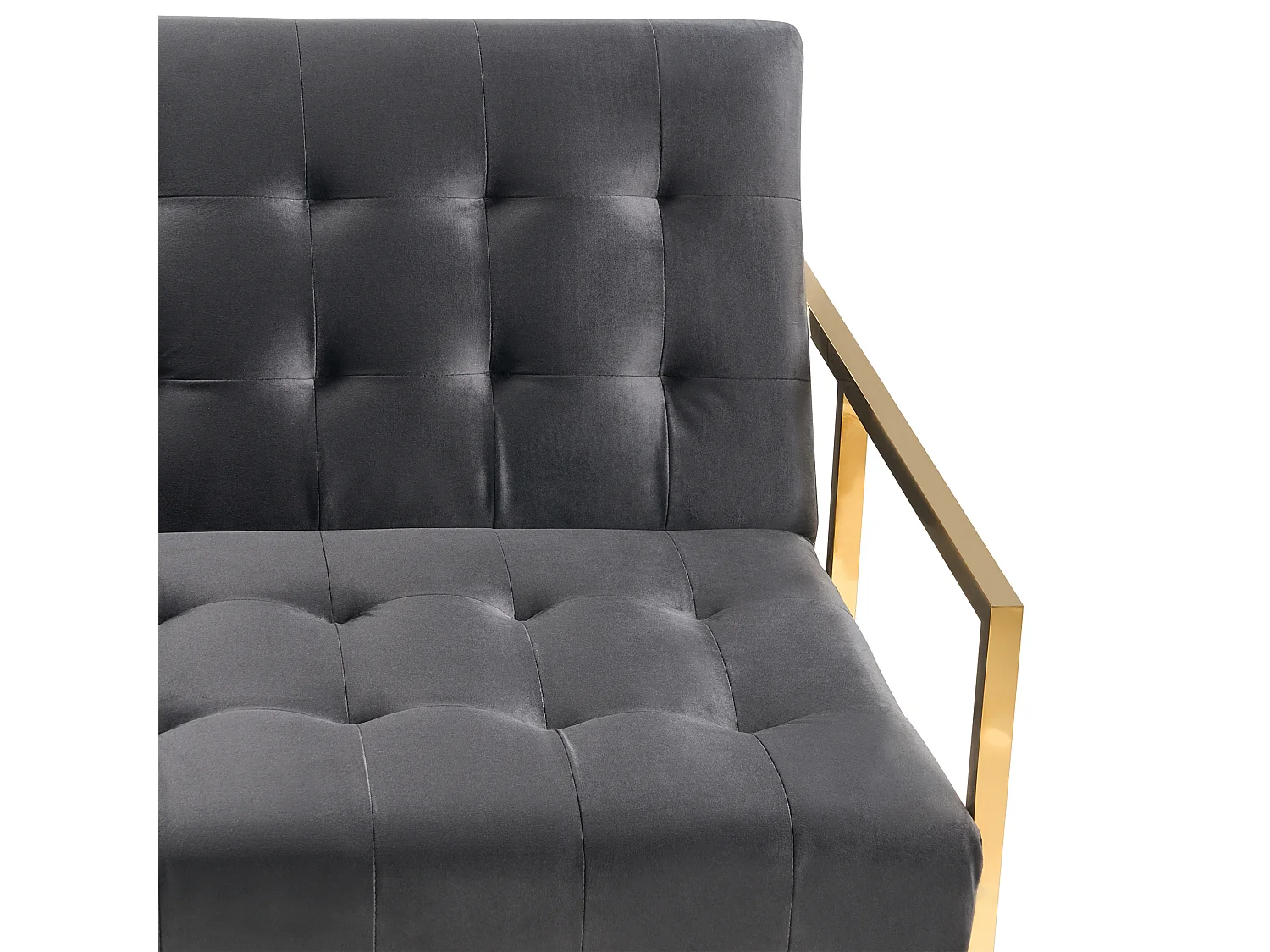 Divano letto MARSTAL Velluto Nero 3 posti