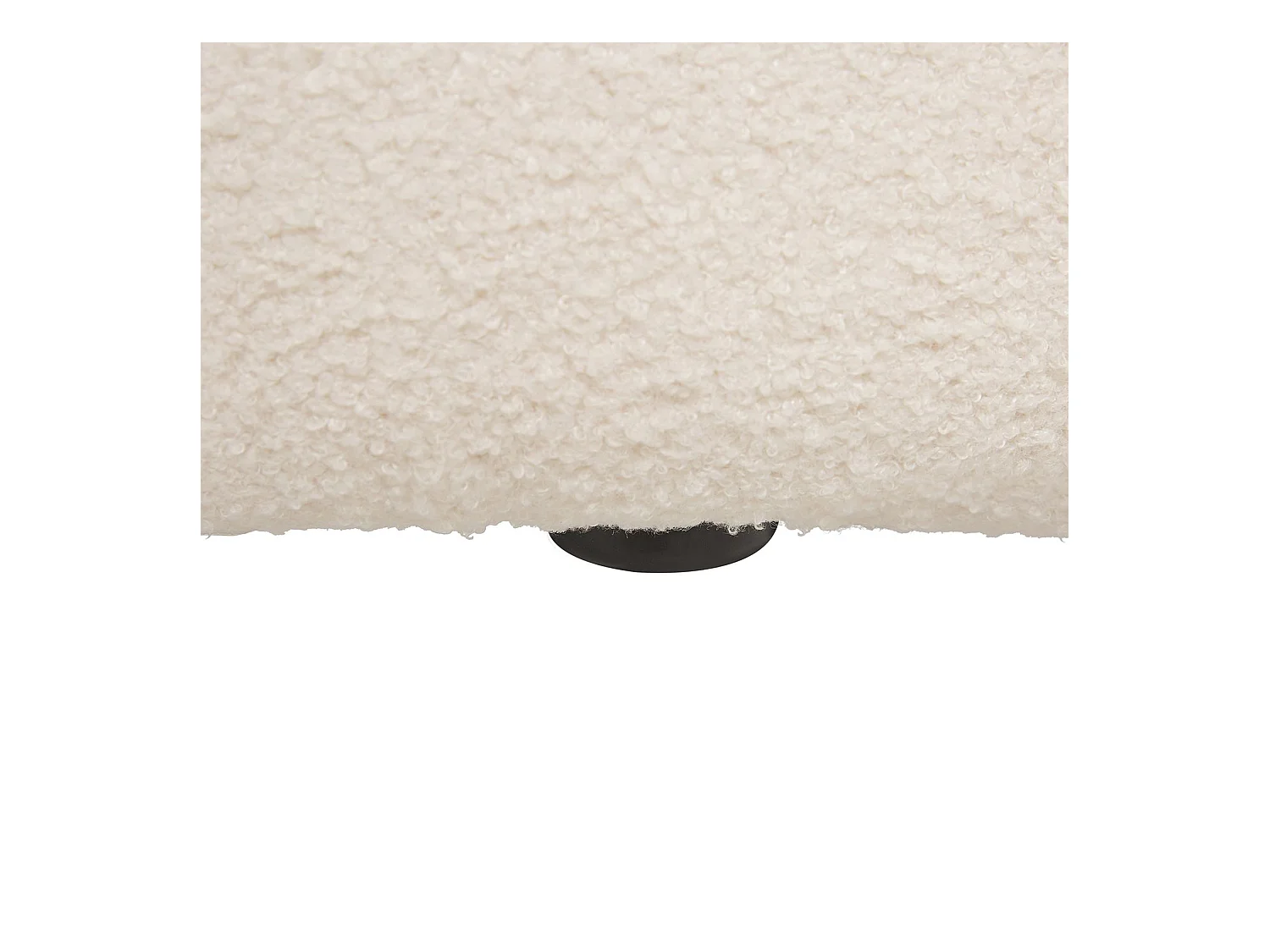 Canapé 3 places en tissu bouclé blanc LOMMA