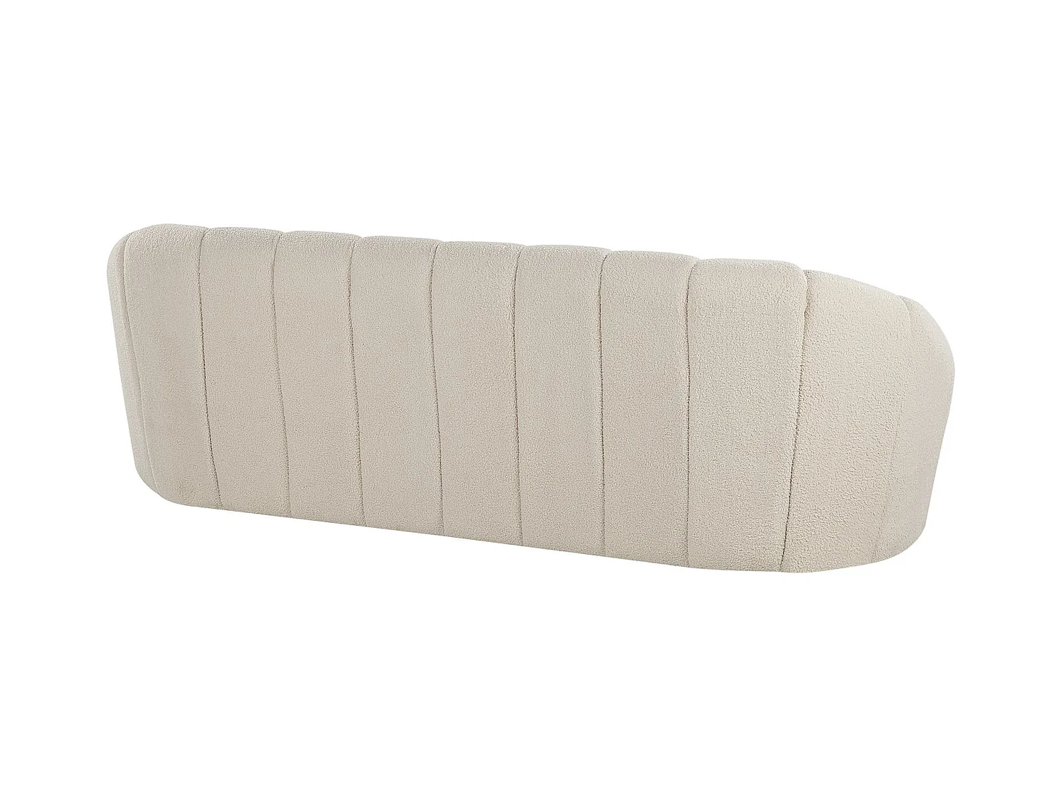 Canapé 3 places en tissu bouclé blanc LOMMA