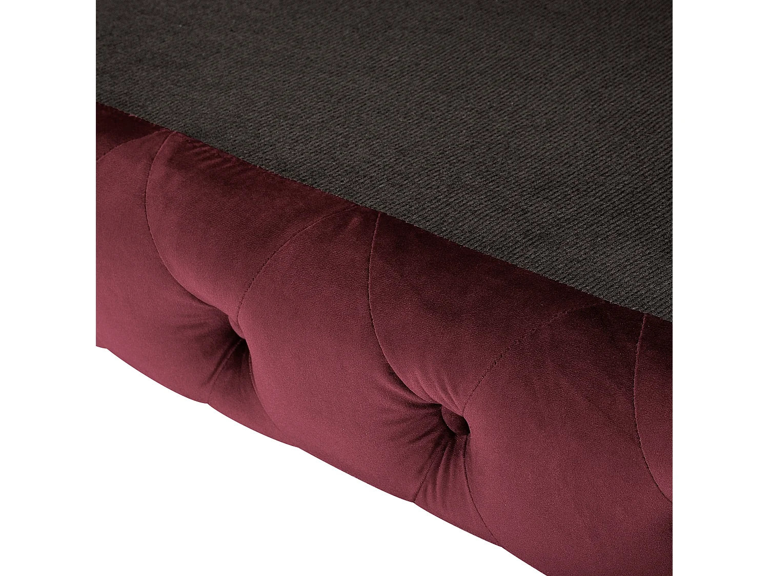 Klassisches Polstersofa Samtstoff Chesterfield Style rot Sotra