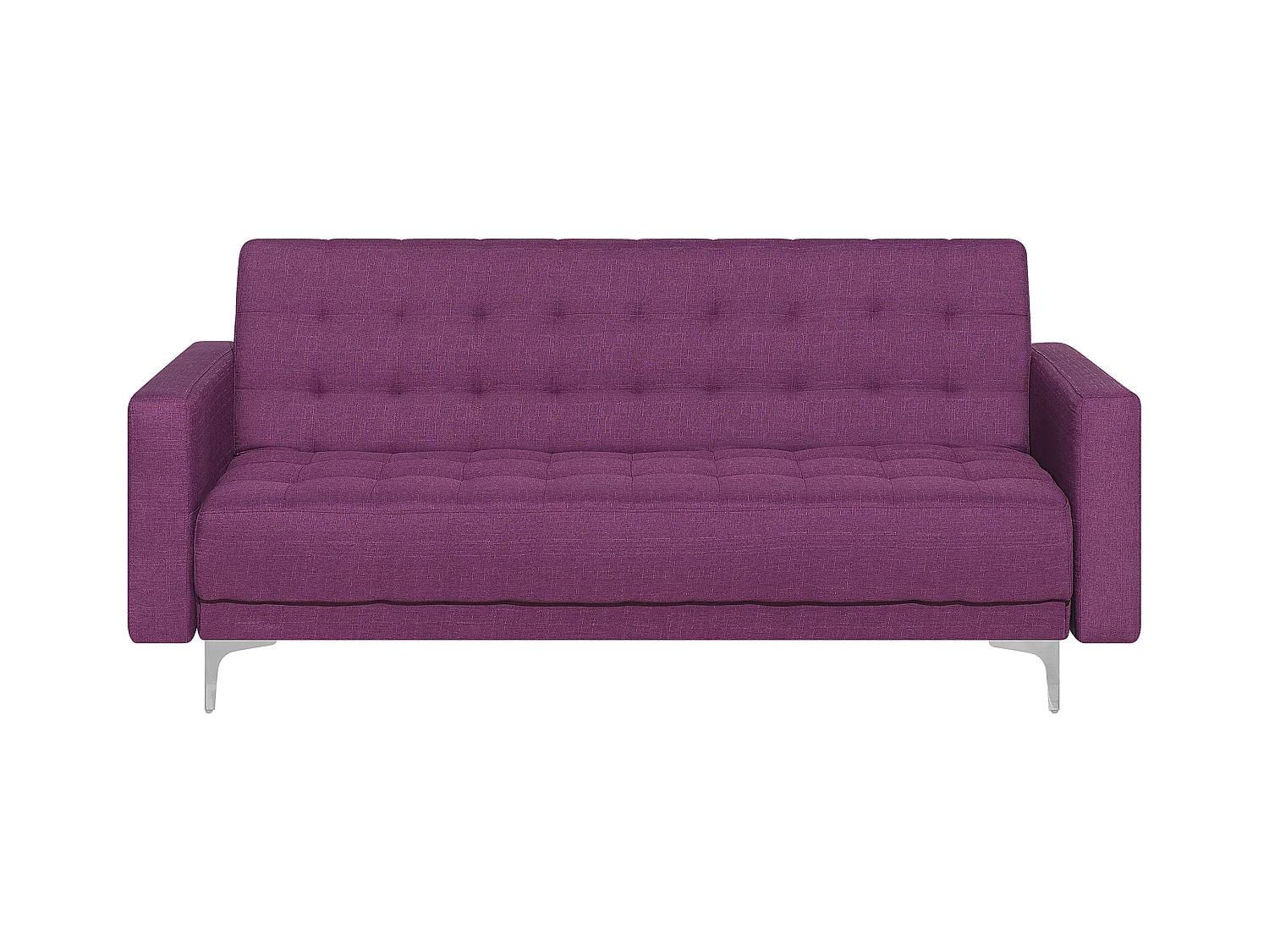 Divano letto ABERDEEN Tessuto Viola 3 posti