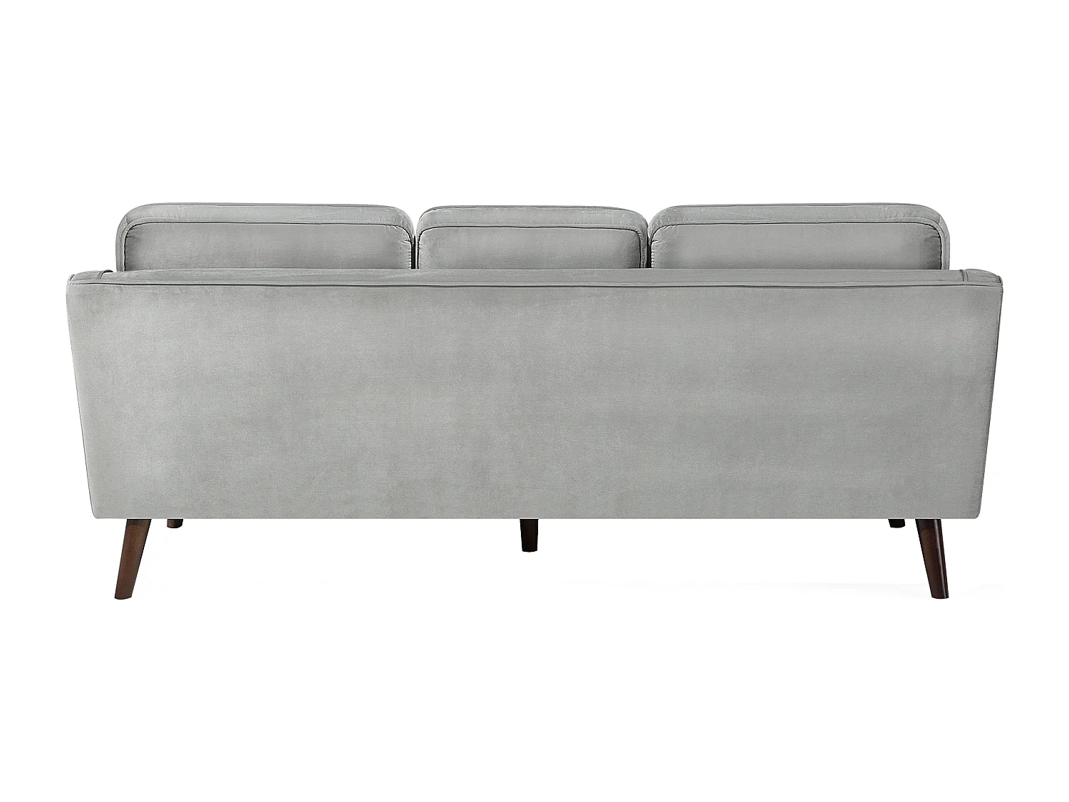 Sofa LOKKA Welur Jasnoszary dla 3 osób