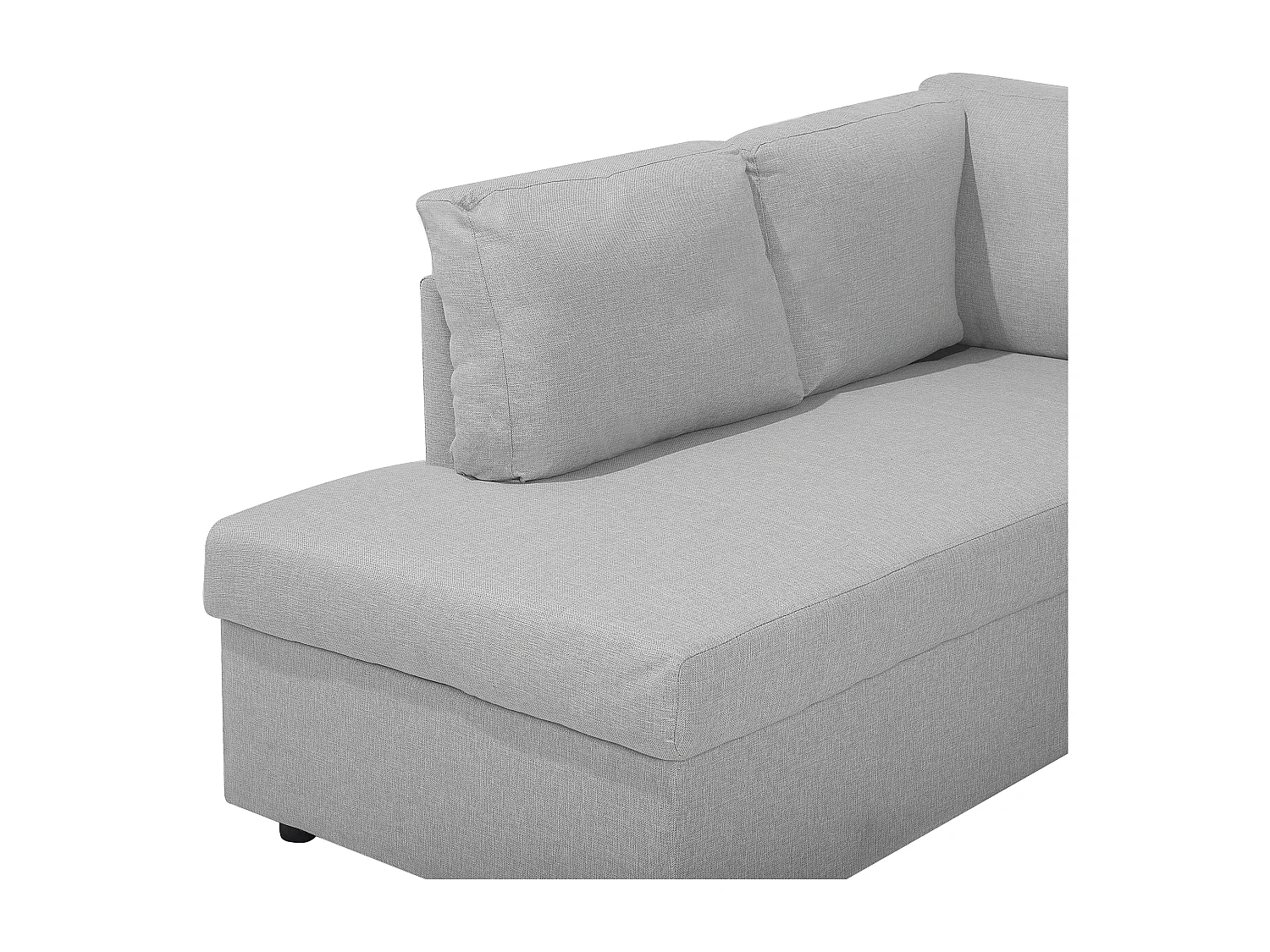 Bequemes Sofa 2 x Chaiselouge Polsterbezug hellgrau Karrabo
