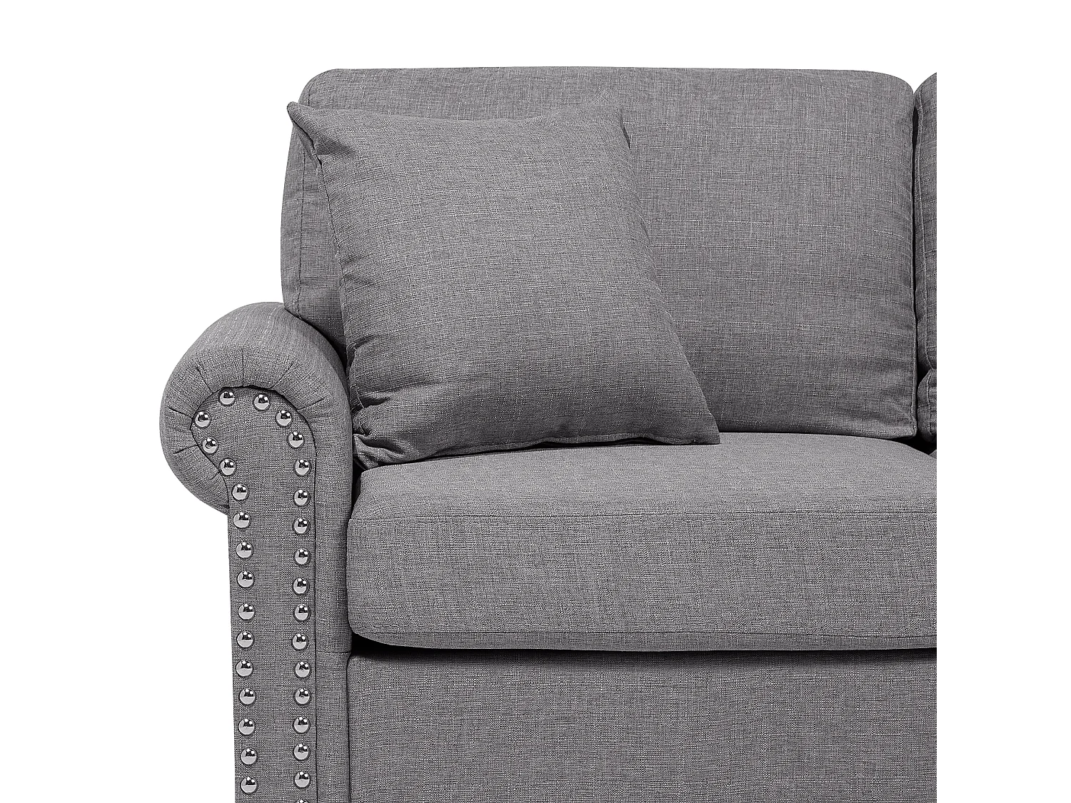 Canapé 3 places OTRA Tissu Gris clair