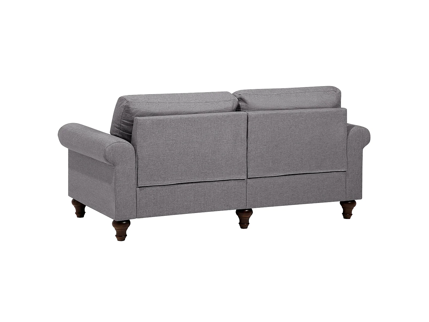 Sofa OTRA Stoff Hellgrau 3-Sitzer