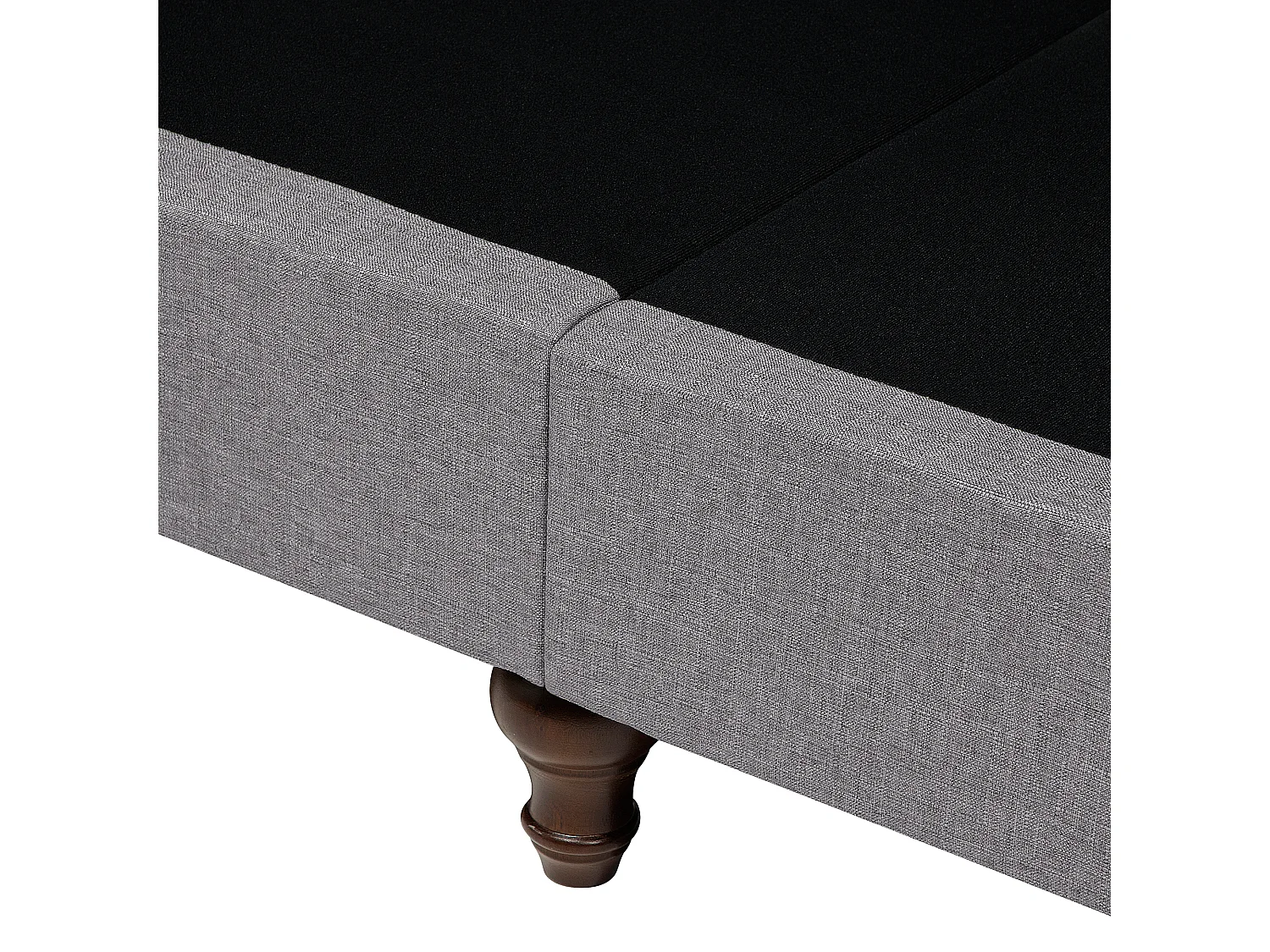 Sofa OTRA Stoff Hellgrau 3-Sitzer